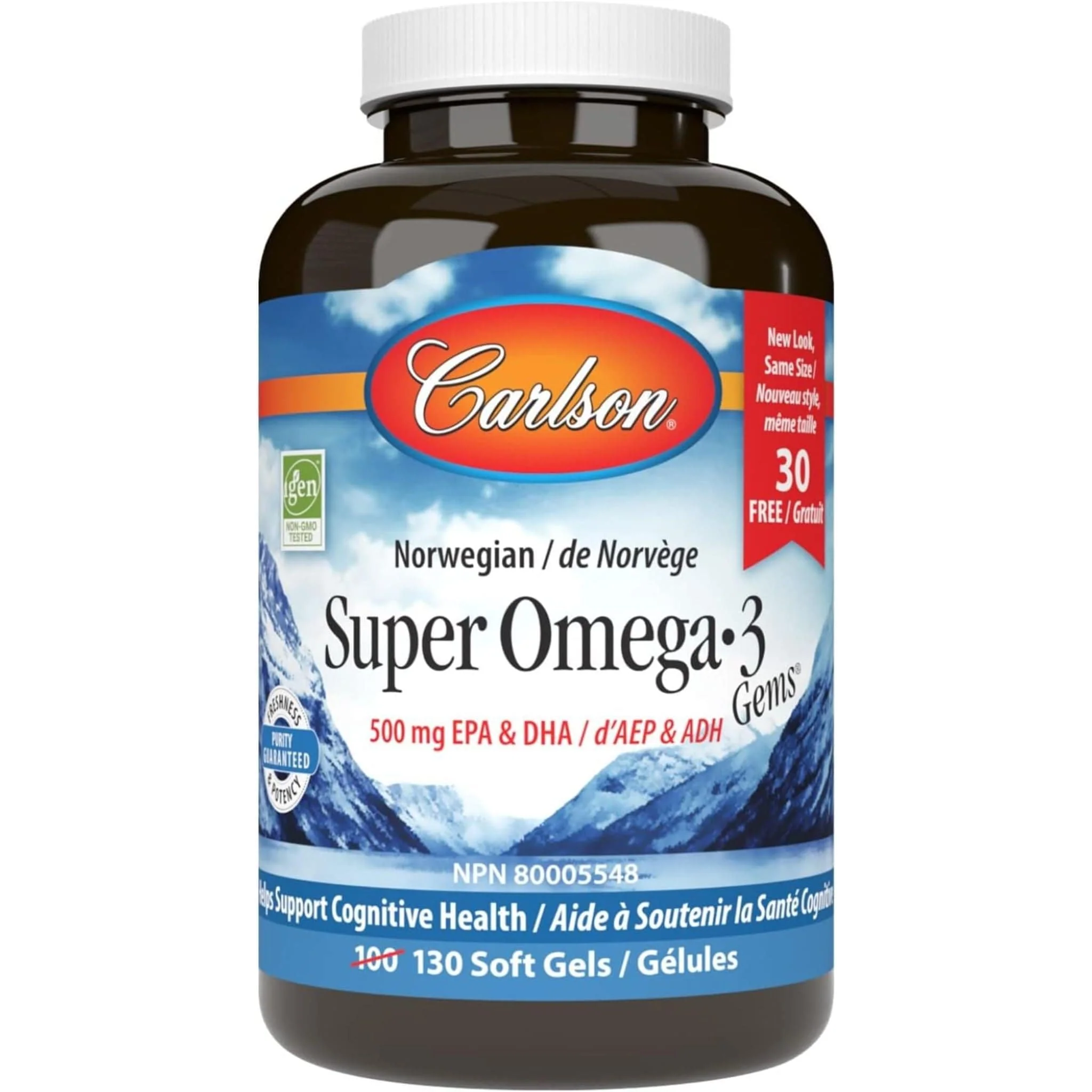 Carlson Super Omega 3 Fish Oil Gems (EE) - Image 2
