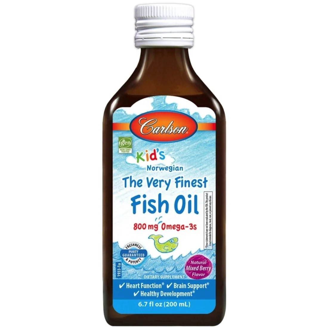 Carlson Very Finest Fish Oil for Kids (TG), 200ml - Image 3