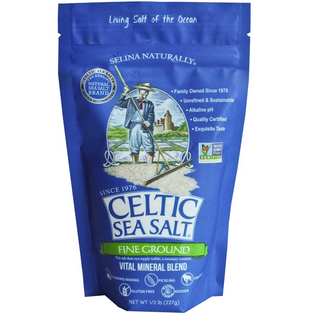 Celtic Sea Salt Fine Ground Unrefined Mineral Salt, Non-GMO CLEARANCE 25% Off Expiry 2/2034 Final Sale - Image 3