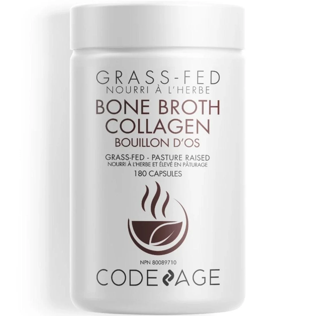Codeage Bone Broth Collagen, 180 Capsules CLEARANCE 50% Off Exp 1/28 Final Sale