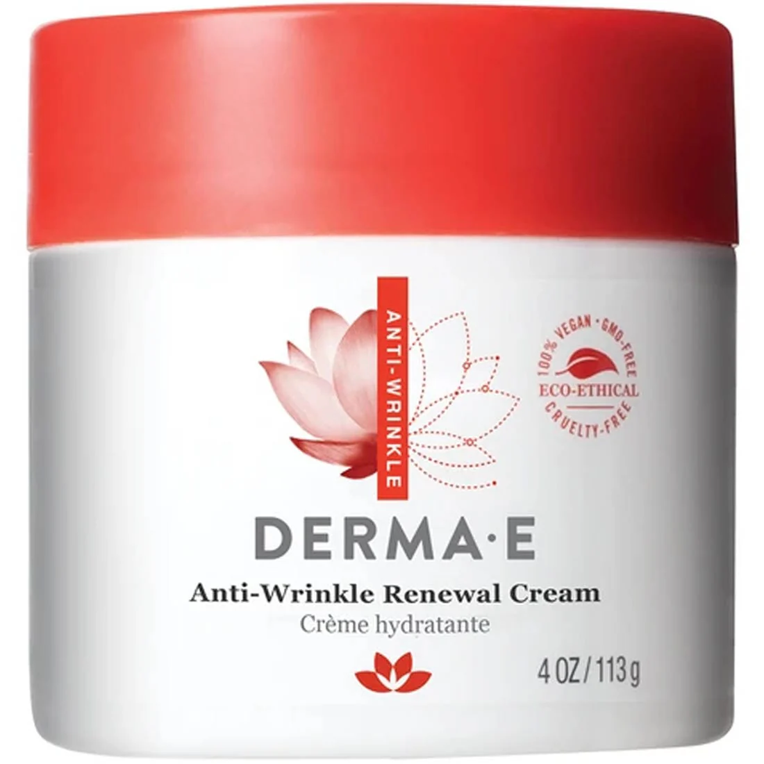 Derma E Anti-Wrinkle Vitamin Renewal Cream, Vitamin A Retinyl Palmitate, 113g - Image 2