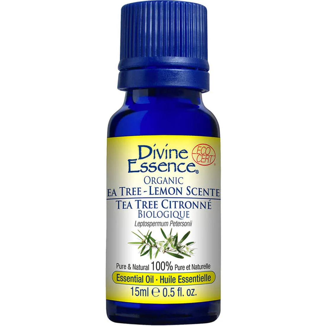 Divine Essence Tea Tree Lemon Scented, Organic, 15ml