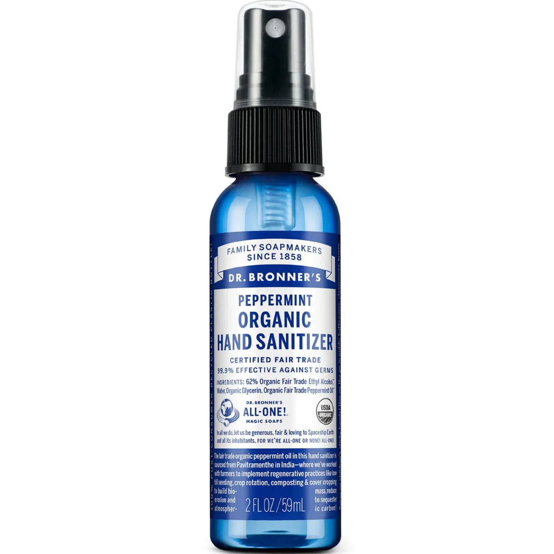 Dr. Bronner's Organic Hand Sanitizer, 59ml - Image 3