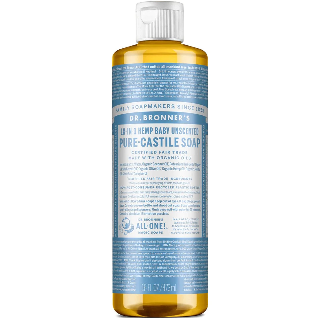 Dr. Bronner's Organic Liquid Castile Oil Soap - Image 13