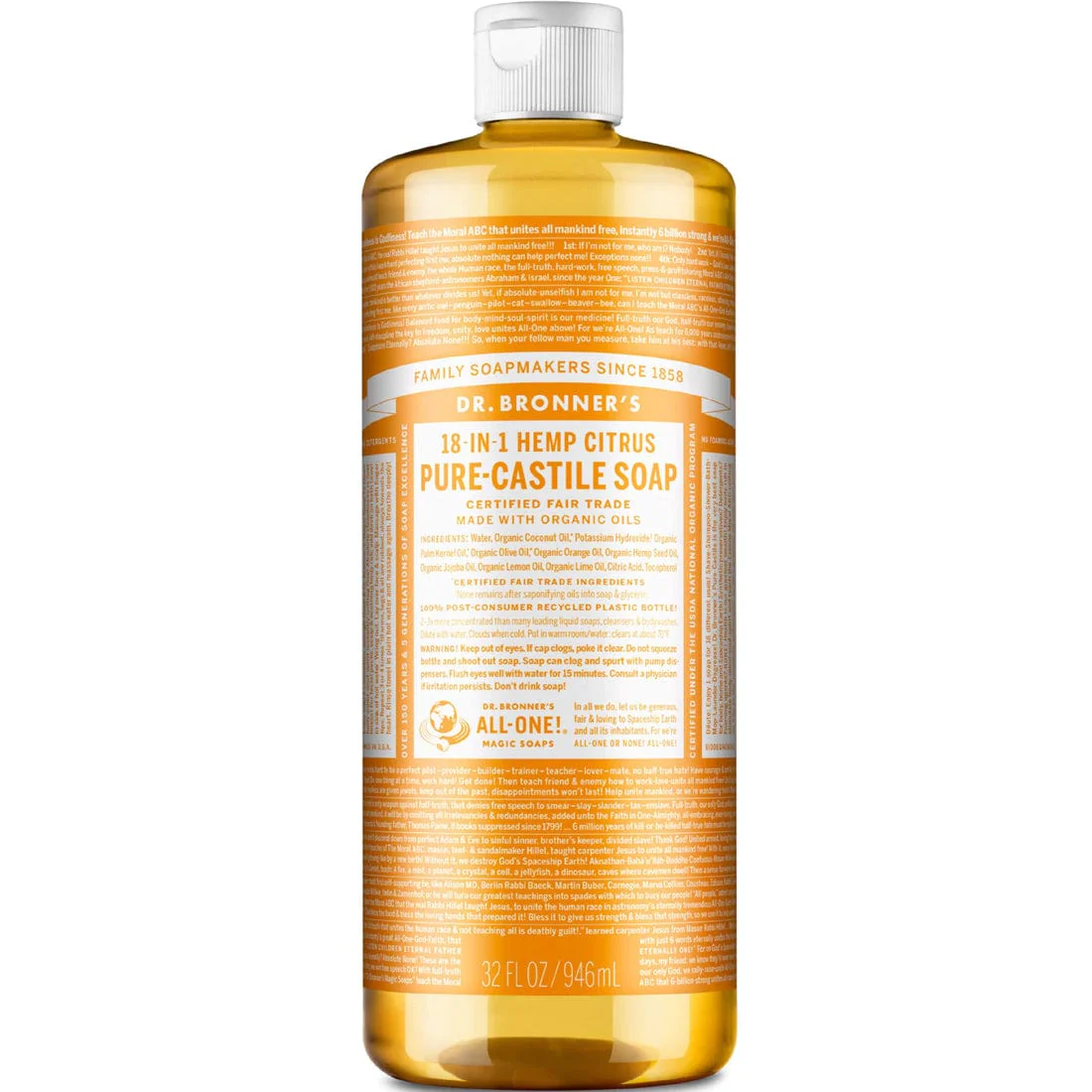 Dr. Bronner's Organic Liquid Castile Oil Soap - Image 14