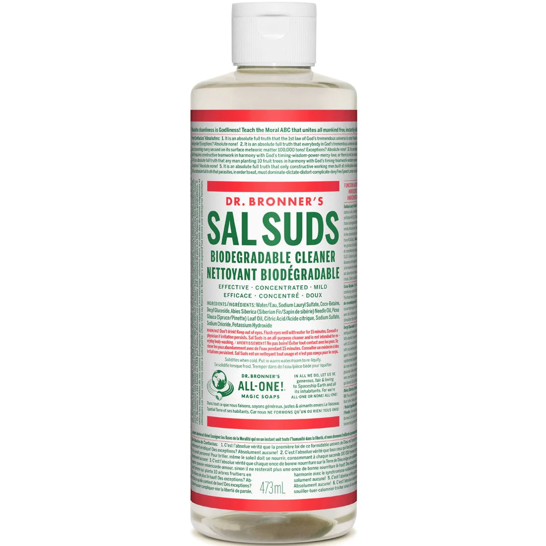 Dr. Bronner's Sal Suds Biodegradable Cleaner - Image 3