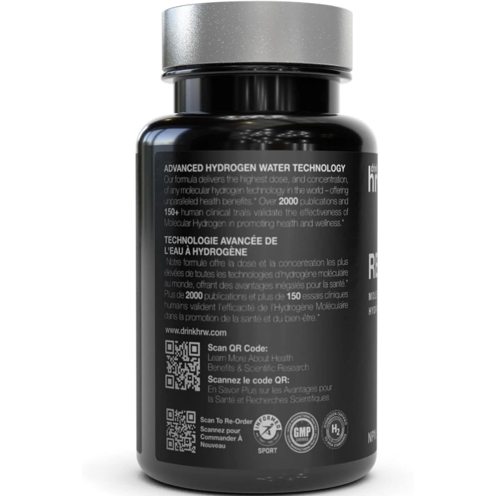 Drink HRW TRUE | PERFORMANCE Rejuvenation Sport, Advanced Molecular Hydrogen with Magnesium, 30-60 Tablets - Image 3