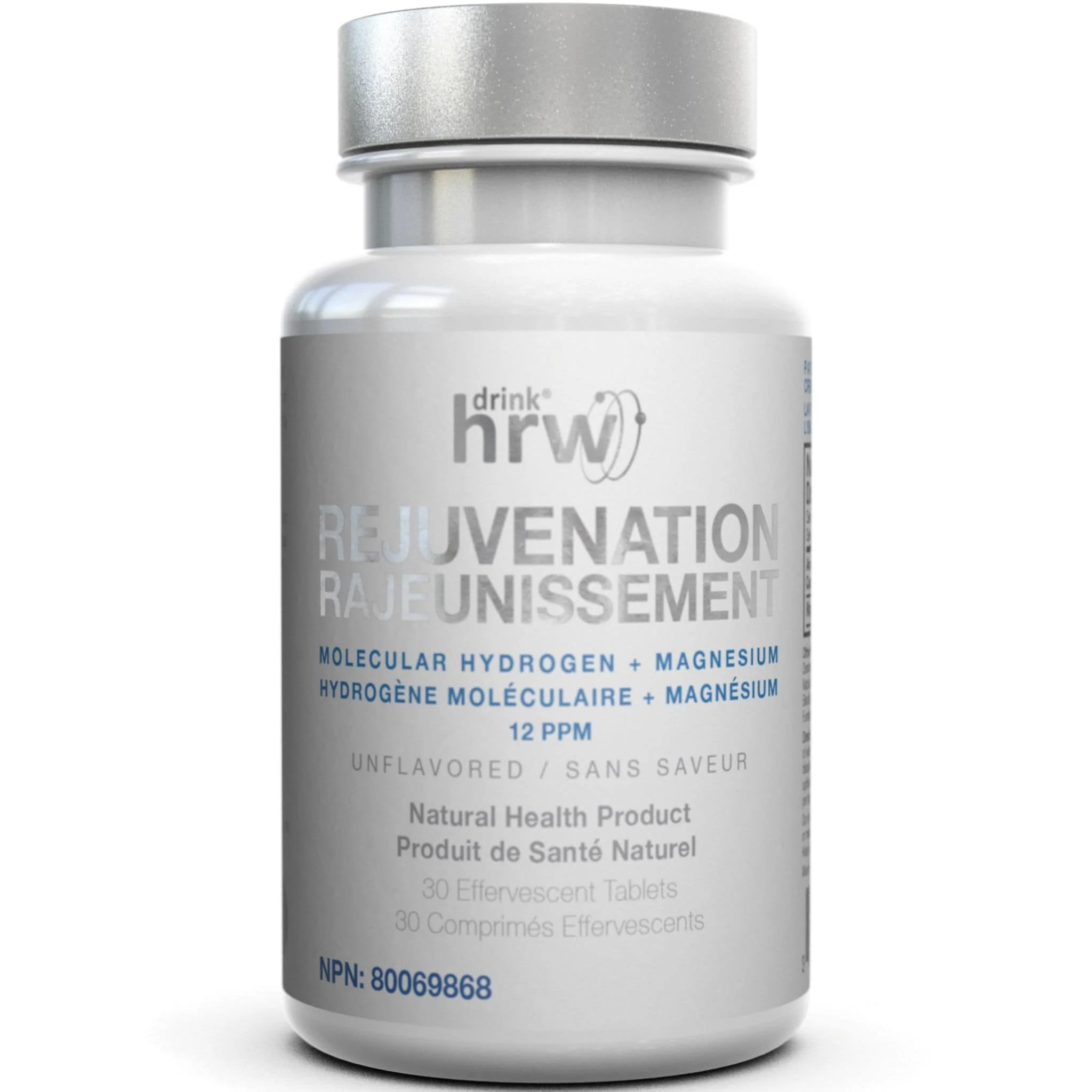 Drink HRW Rejuvenation Tablets, Molecular Hydrogen with Magnesium, 30-60 Tablets - Image 2