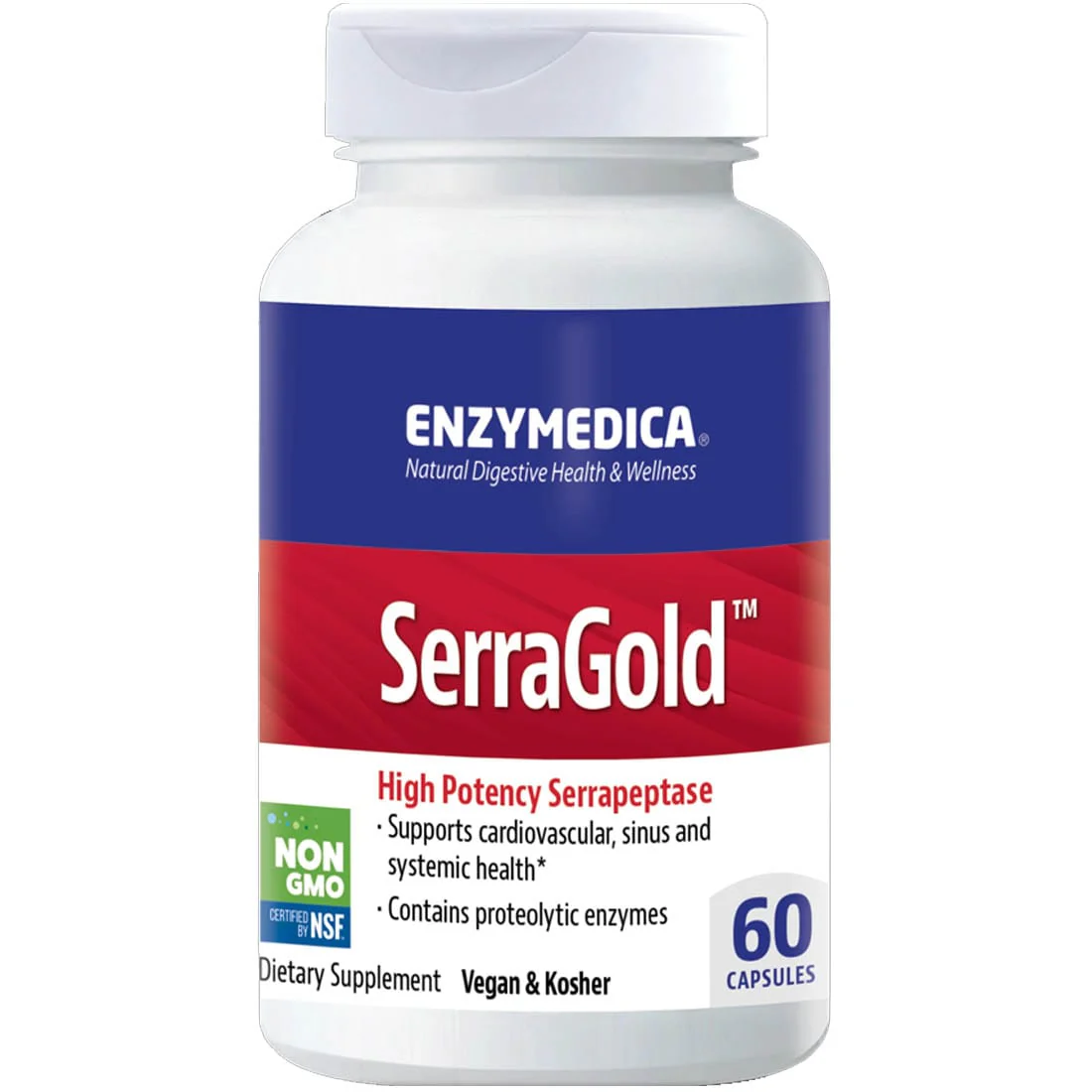Enzymedica SerraGold, 60 Capsules - Image 2