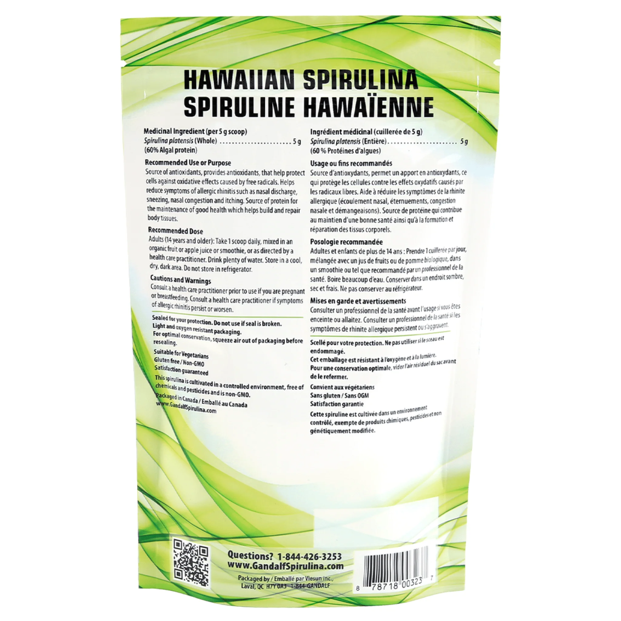 Gandalf Hawaiian Spirulina Powder (100% Pure) - Image 3