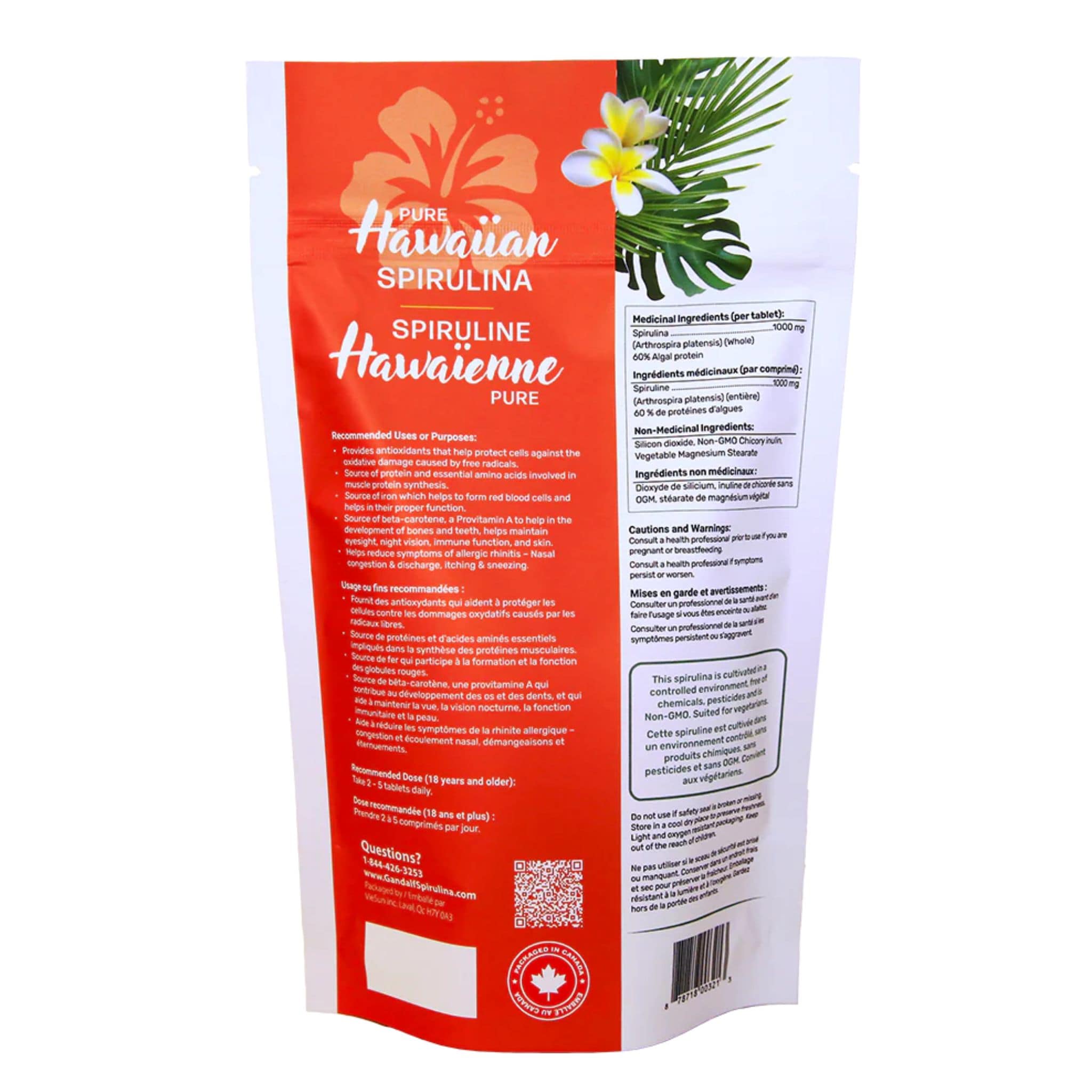 Gandalf Hawaiian Spirulina Tablets 1000mg - Image 2