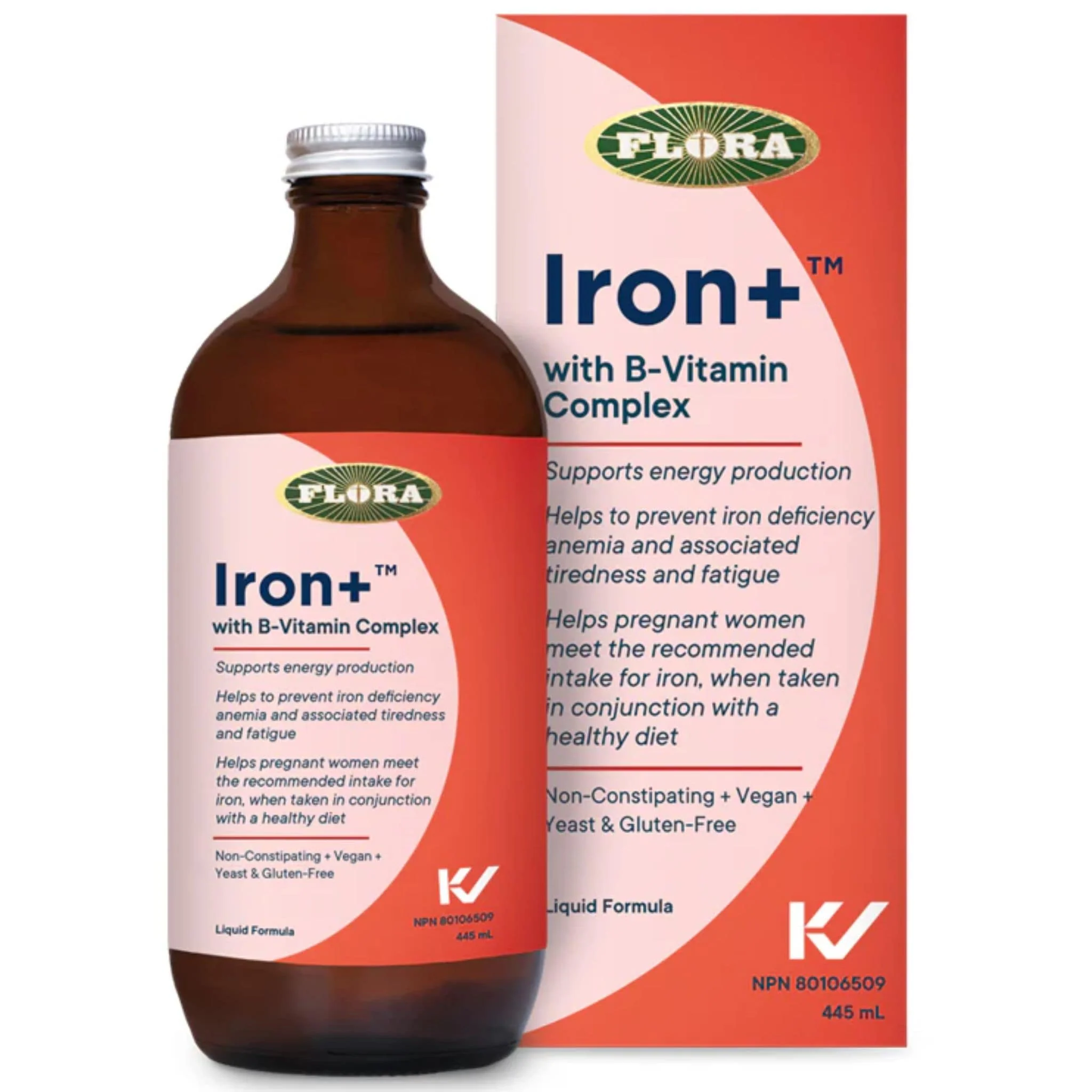 Flora Iron Plus B-Complex Liquid Iron Formula, Highly Absorbably, Non-constipating, Vegan - Image 3