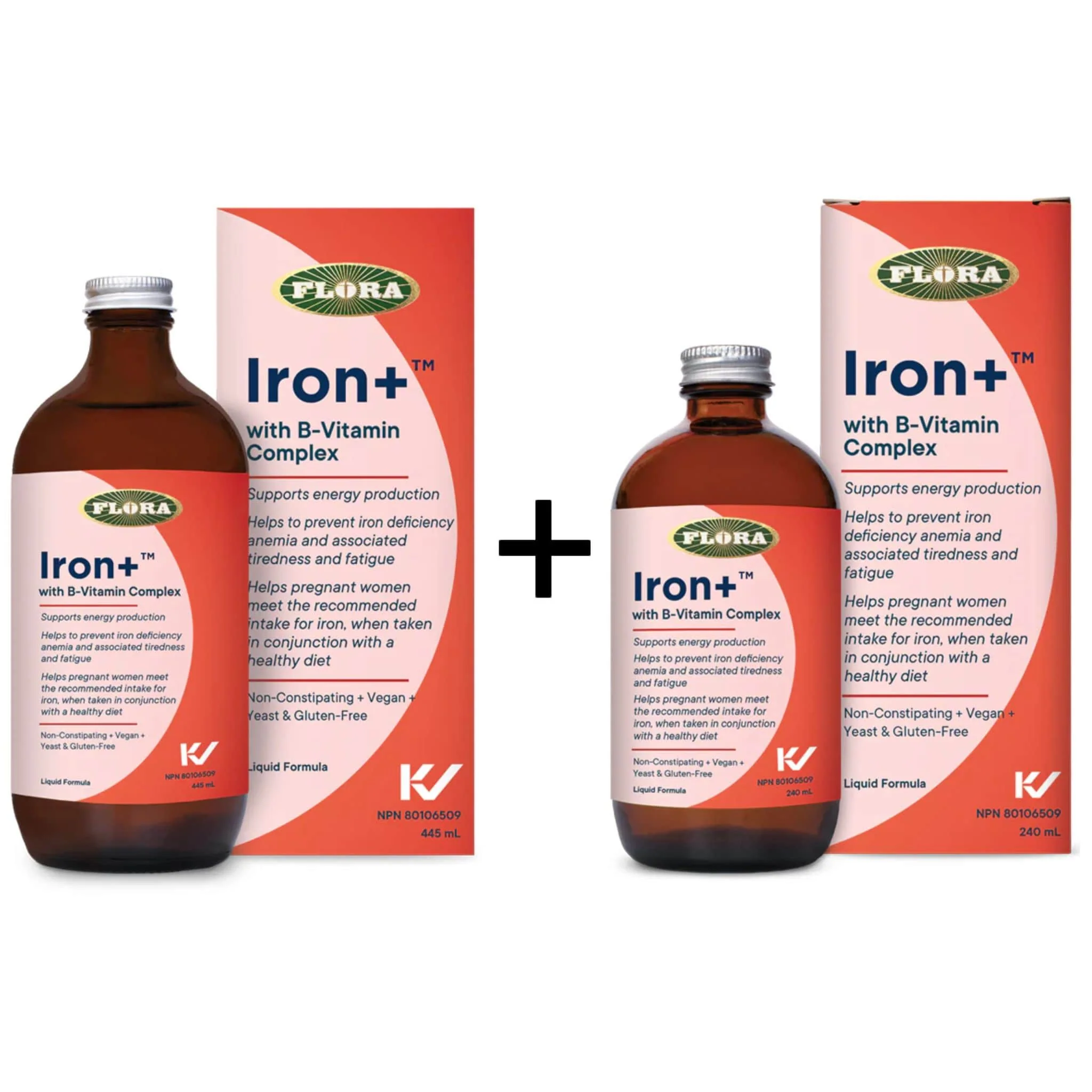 Flora Iron Plus B-Complex Liquid Iron Formula, Highly Absorbably, Non-constipating, Vegan - Image 4