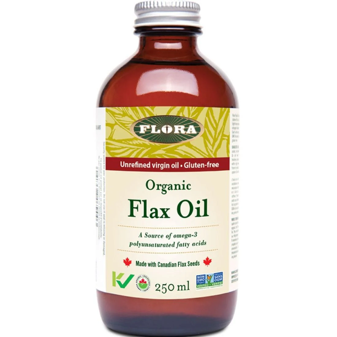 Flora Organic Flax Oil (Non-GMO and Made with Canadian Flaxseeds) (Stored in Fridge) - Image 2