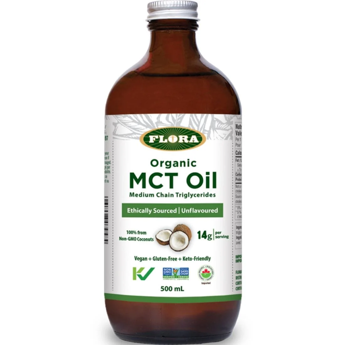 Flora Organic MCT Oil (Ethically Sourced Non-GMO Coconuts) (NEW!) - Image 3