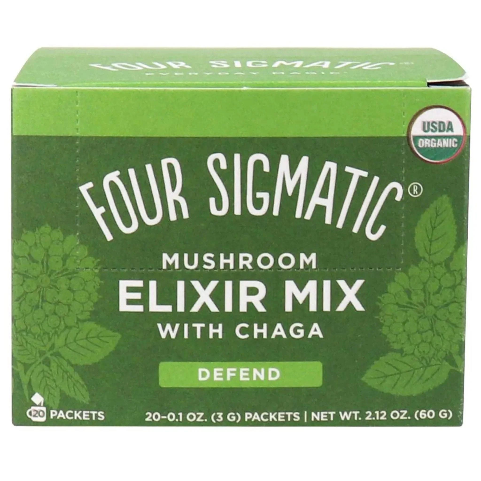 Four Sigmatic Mushroom Elixir Mix with Chaga, Immune & Inflammation Support, 60-90g