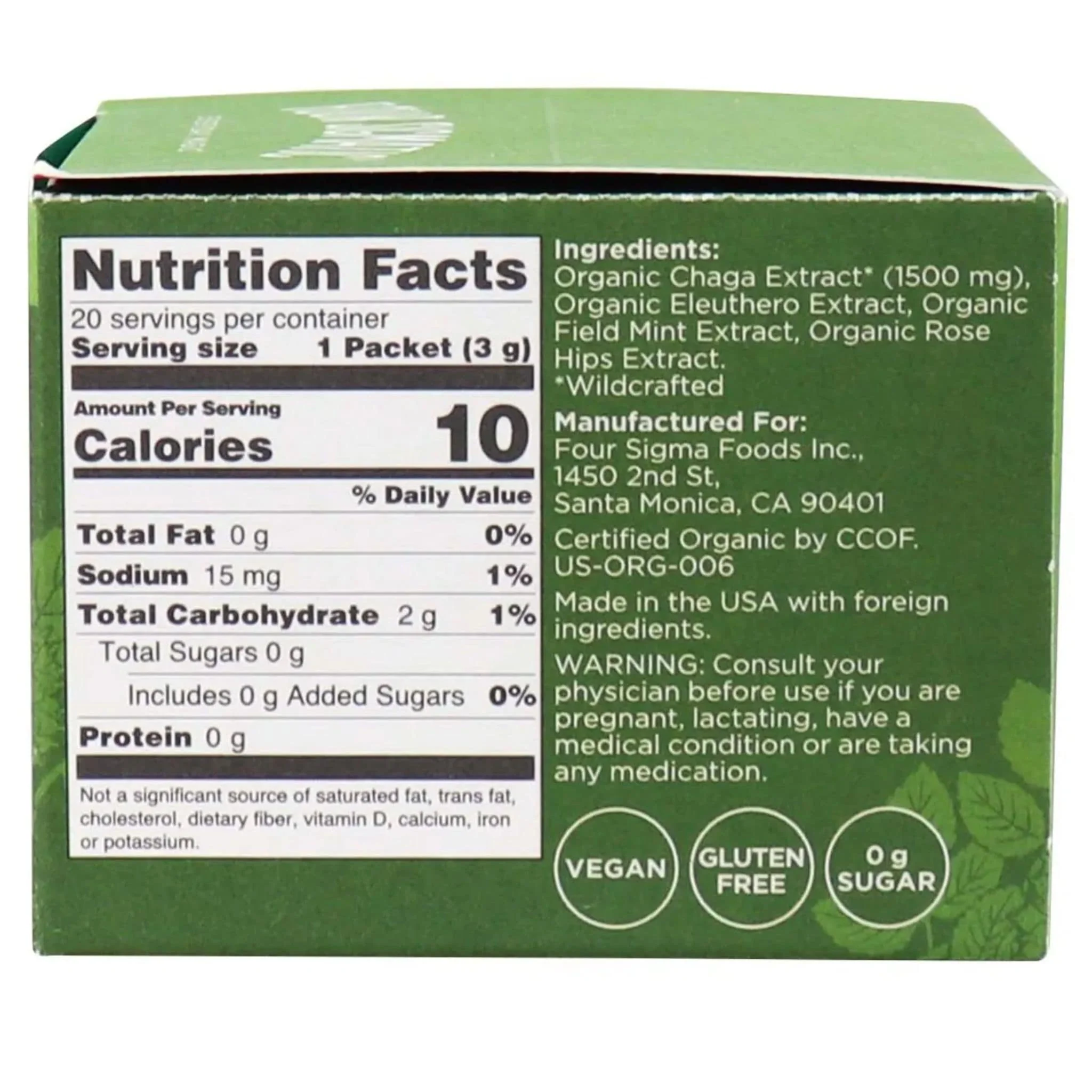 Four Sigmatic Mushroom Elixir Mix with Chaga, Immune & Inflammation Support, 60-90g - Image 2