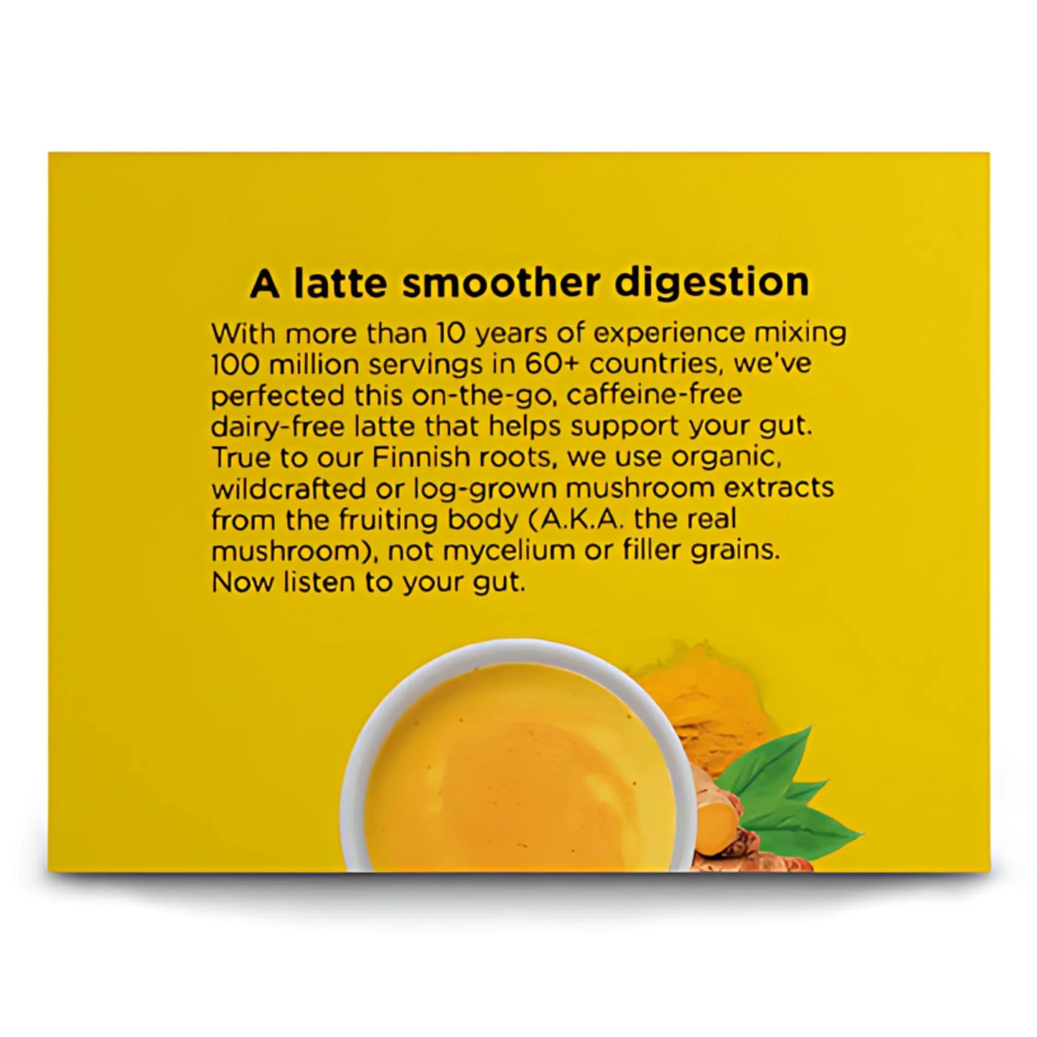 Four Sigmatic Organic Golden Latte Mix with Turkey Tail Mushroom, 10x6g Sachets - Image 2