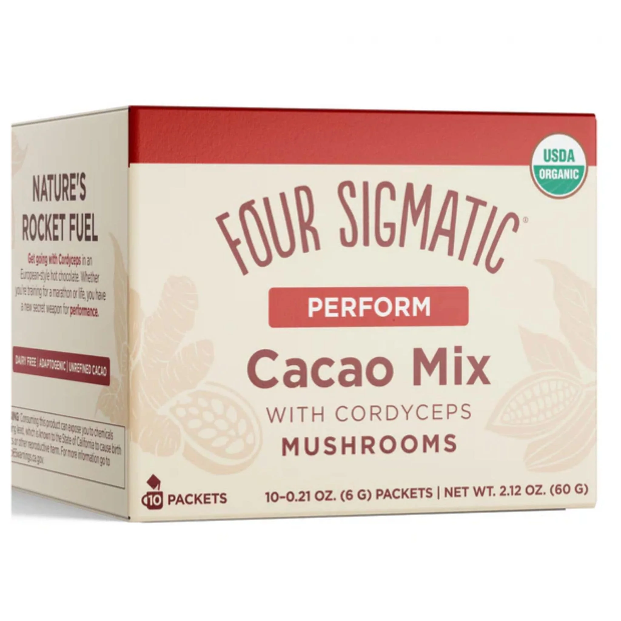 Four Sigmatic Mushroom Cacao Mix, 10x6g Sachets - Image 5