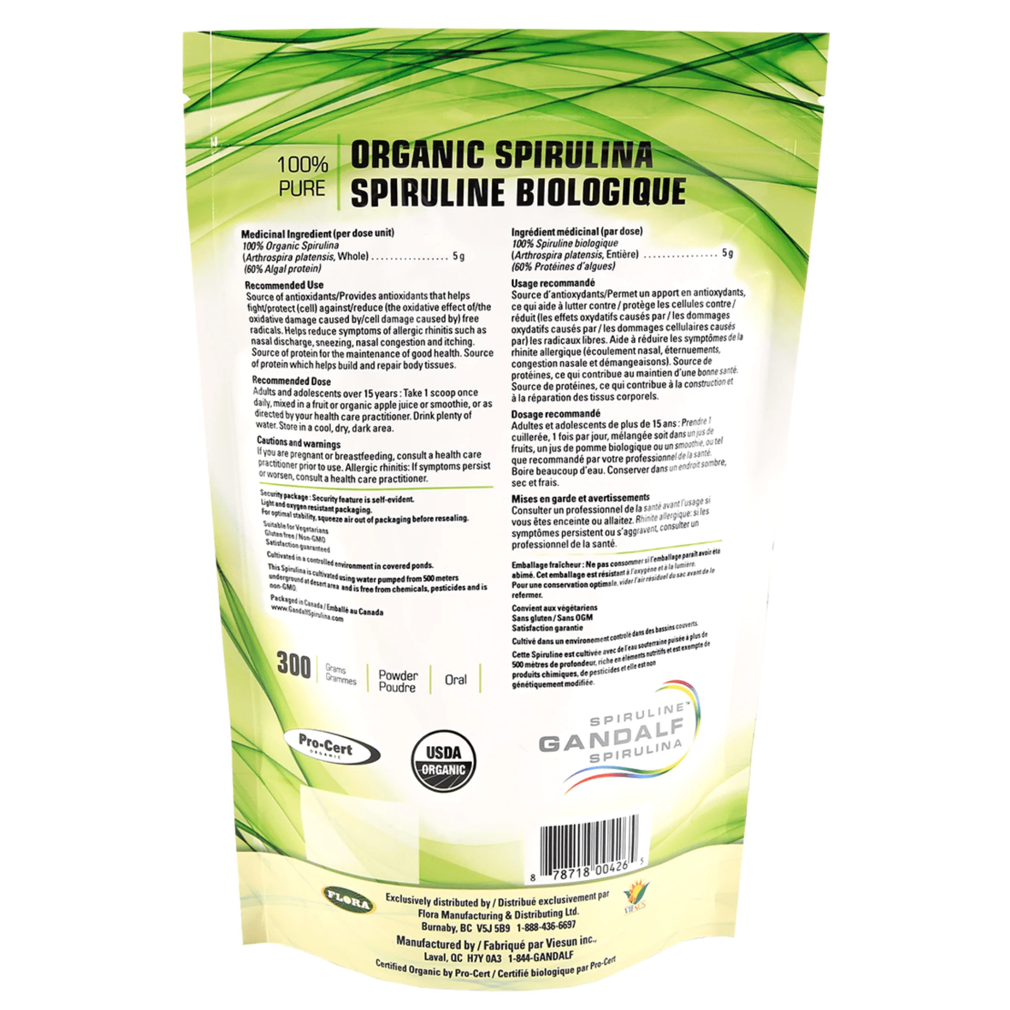 Gandalf Organic Spirulina Powder (100% Pure and Non-GMO) - Image 3
