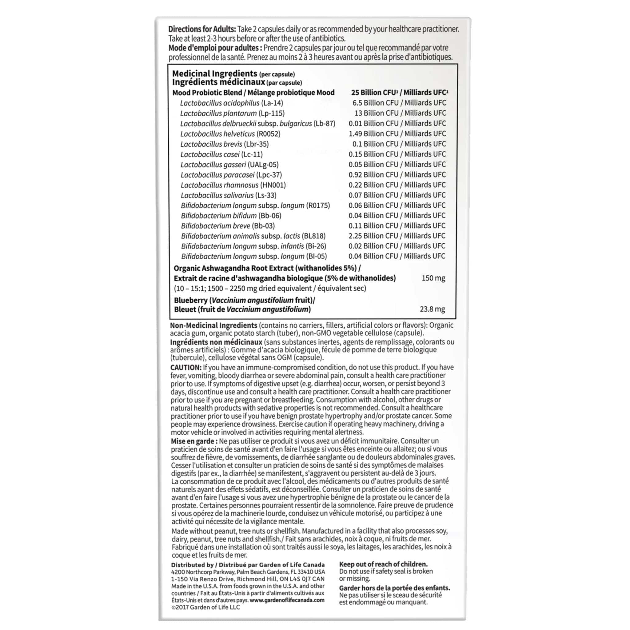 Garden of Life Dr. Formulated Probiotics Mood+ 50 Billion, 60 Vegetable Capsules - Image 7