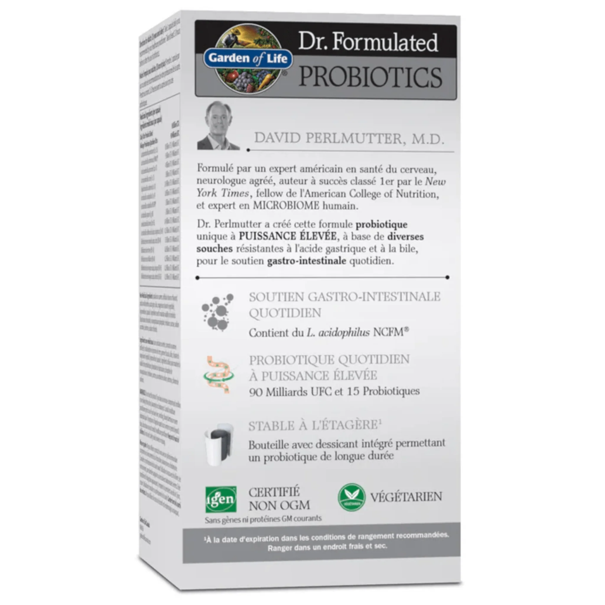 Garden of Life Dr. Formulated Probiotics Once Daily Ultra 90 Billion, Shelf Stable, 30 Vegetable Capsules - Image 3