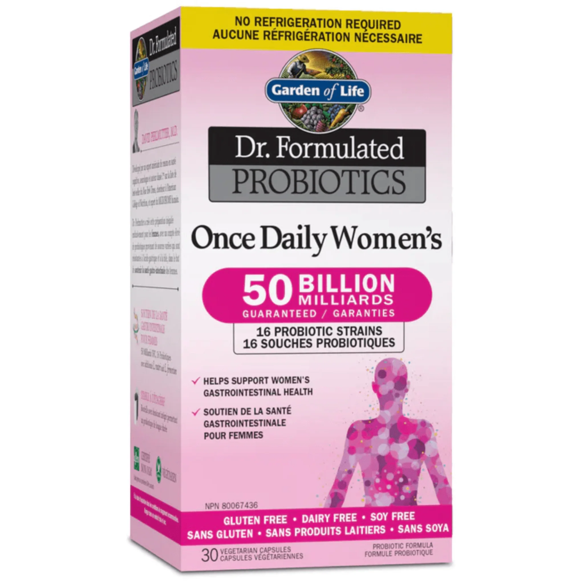 Garden of Life Dr. Formulated Probiotics Once Daily Women's 50 Billion Probiotic, Shelf Stable, 30 Vegetable Capsules