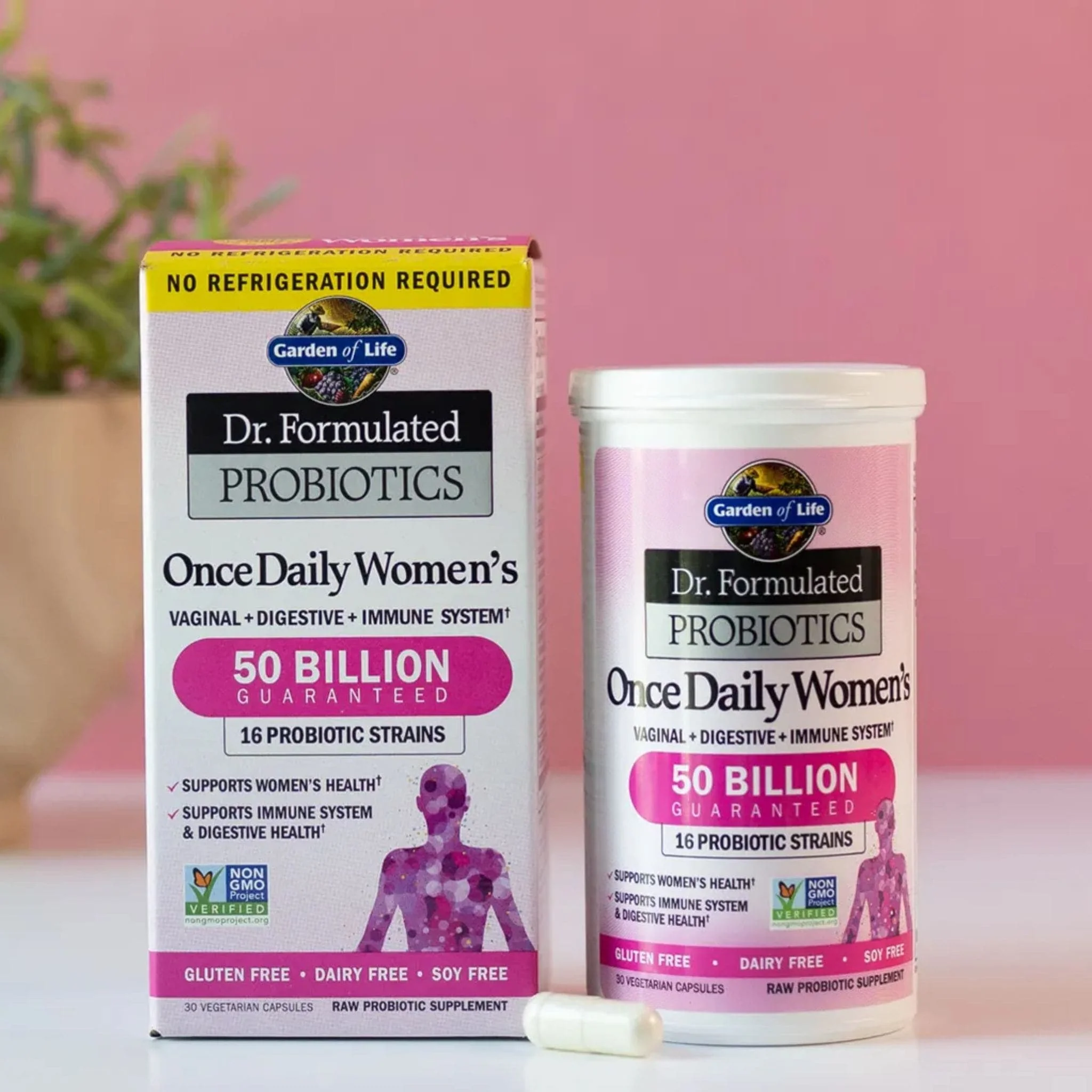 Garden of Life Dr. Formulated Probiotics Once Daily Women's 50 Billion Probiotic, Shelf Stable, 30 Vegetable Capsules - Image 3