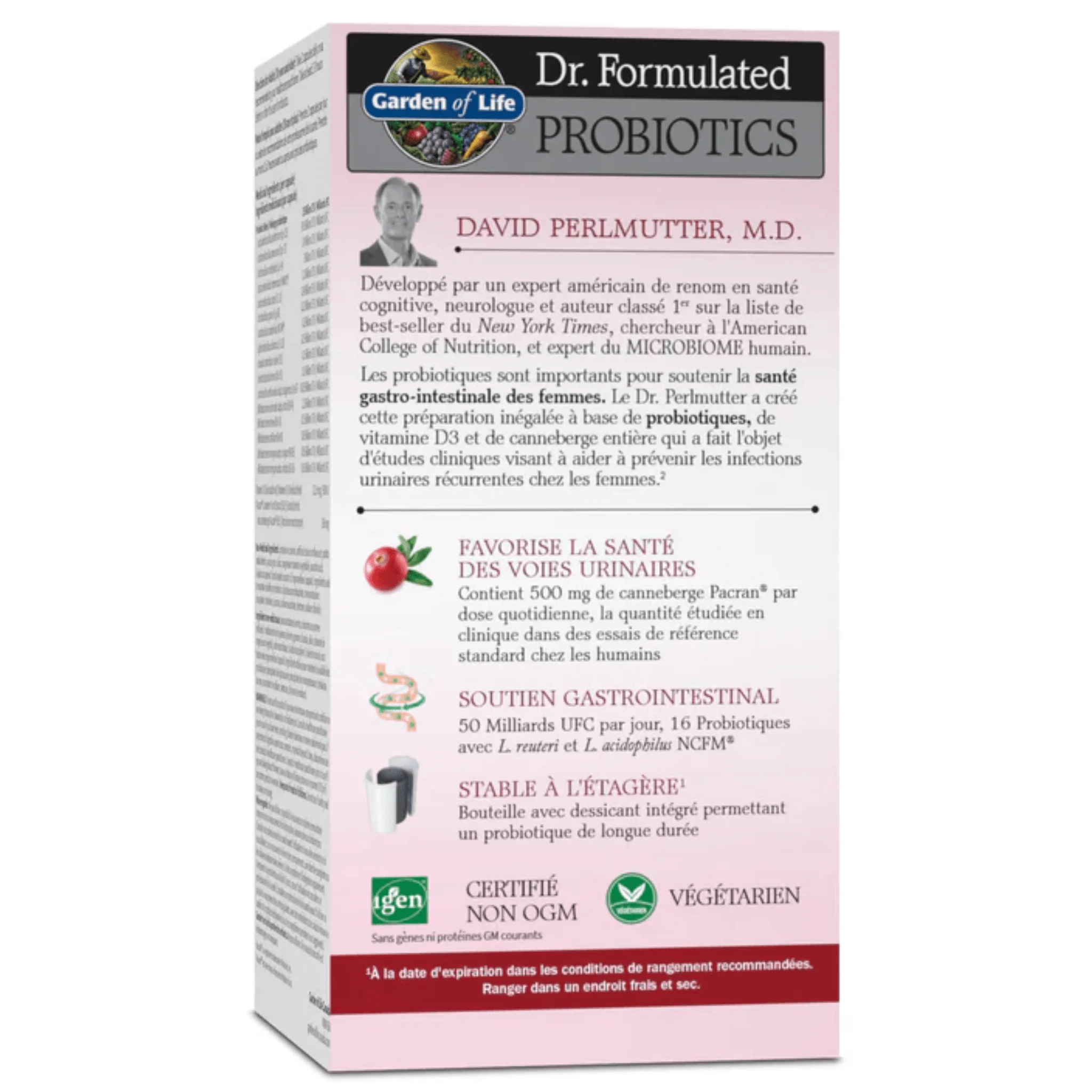 Garden of Life Dr. Formulated Probiotics Urinary Tract+ 50 Billion (Self Stable), 60 Vcaps - Image 3