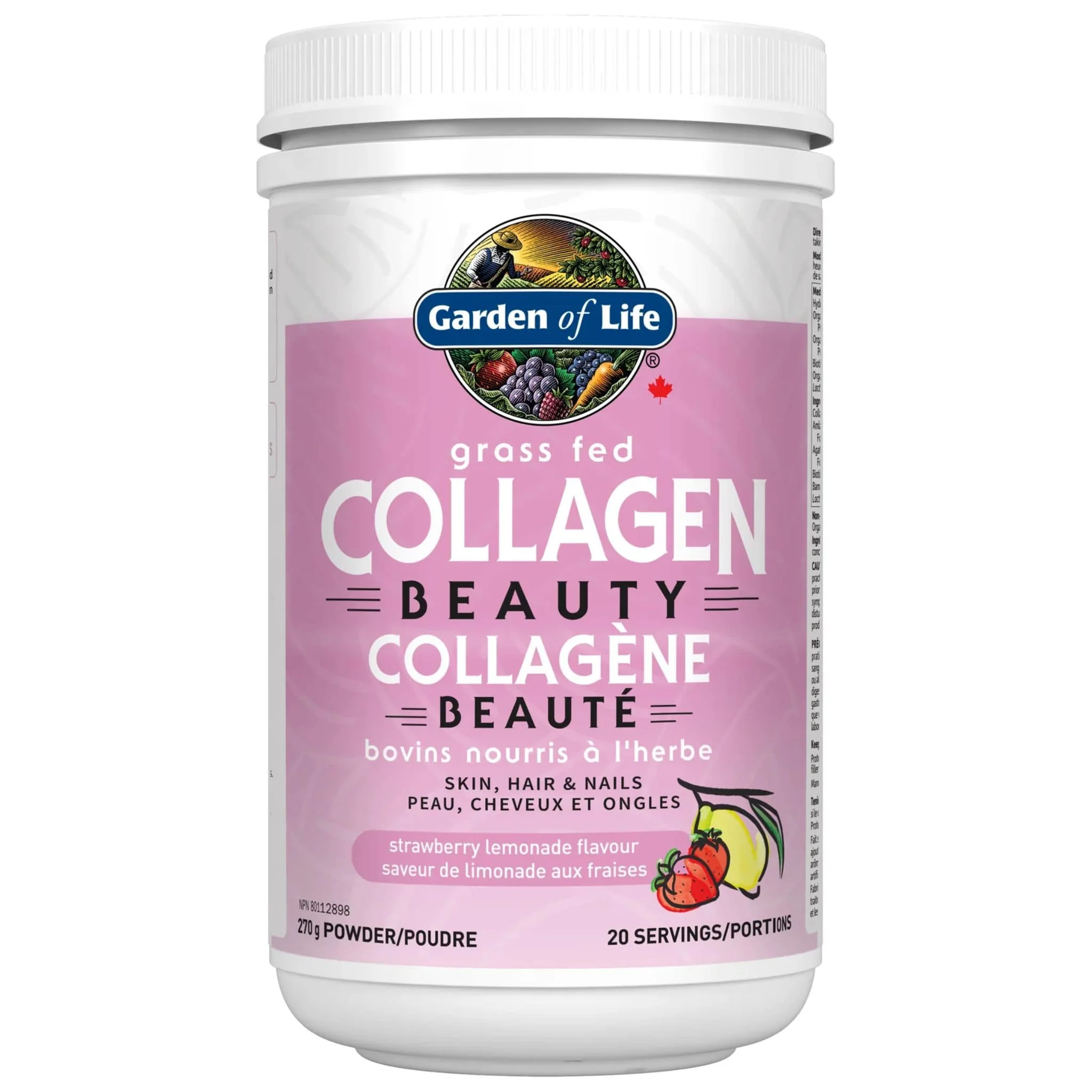 Garden of Life Grass Fed Collagen Beauty, 270g