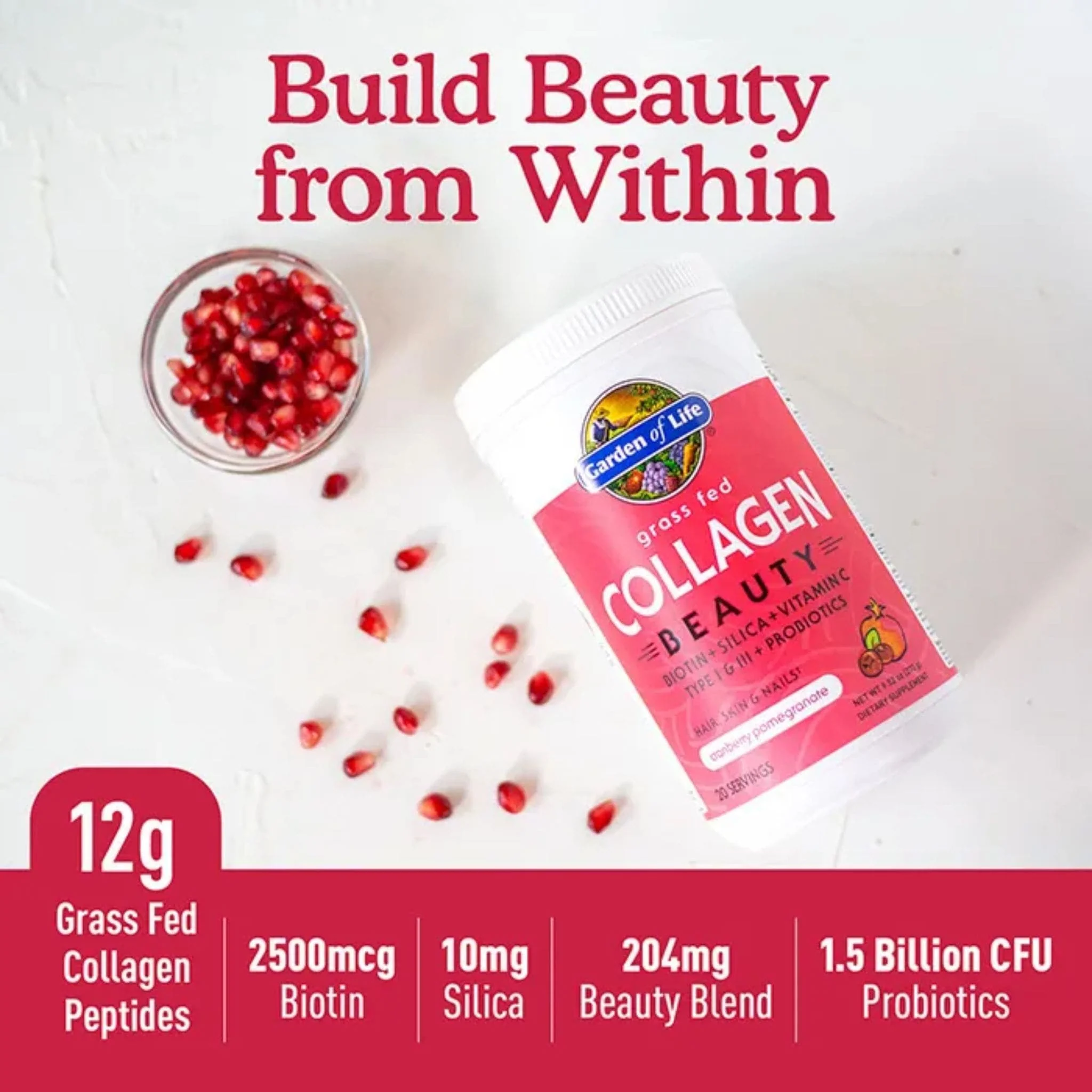 Garden of Life Grass Fed Collagen Beauty, 270g - Image 11