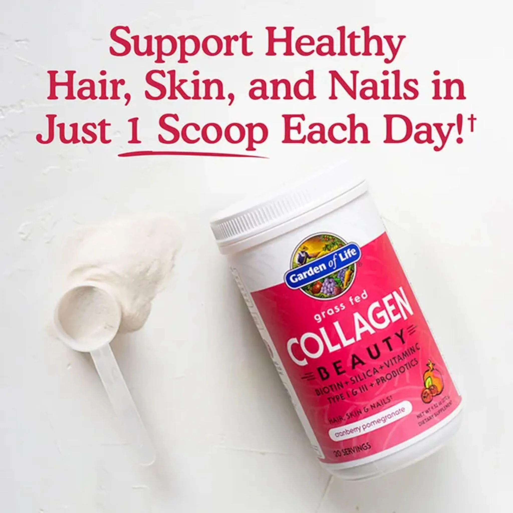 Garden of Life Grass Fed Collagen Beauty, 270g - Image 13