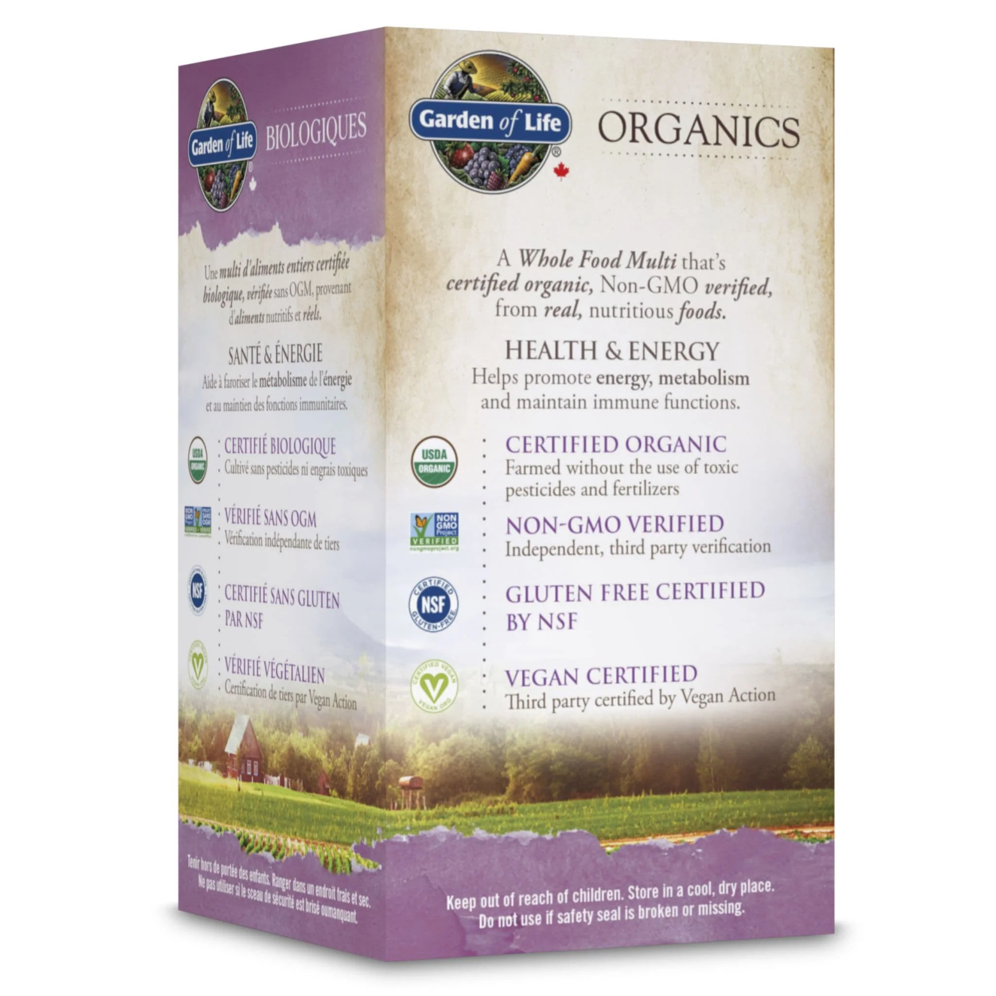 Garden of Life Organics Prenatal Once Daily, Multivitamin, 30 Vegan Tablets - Image 3