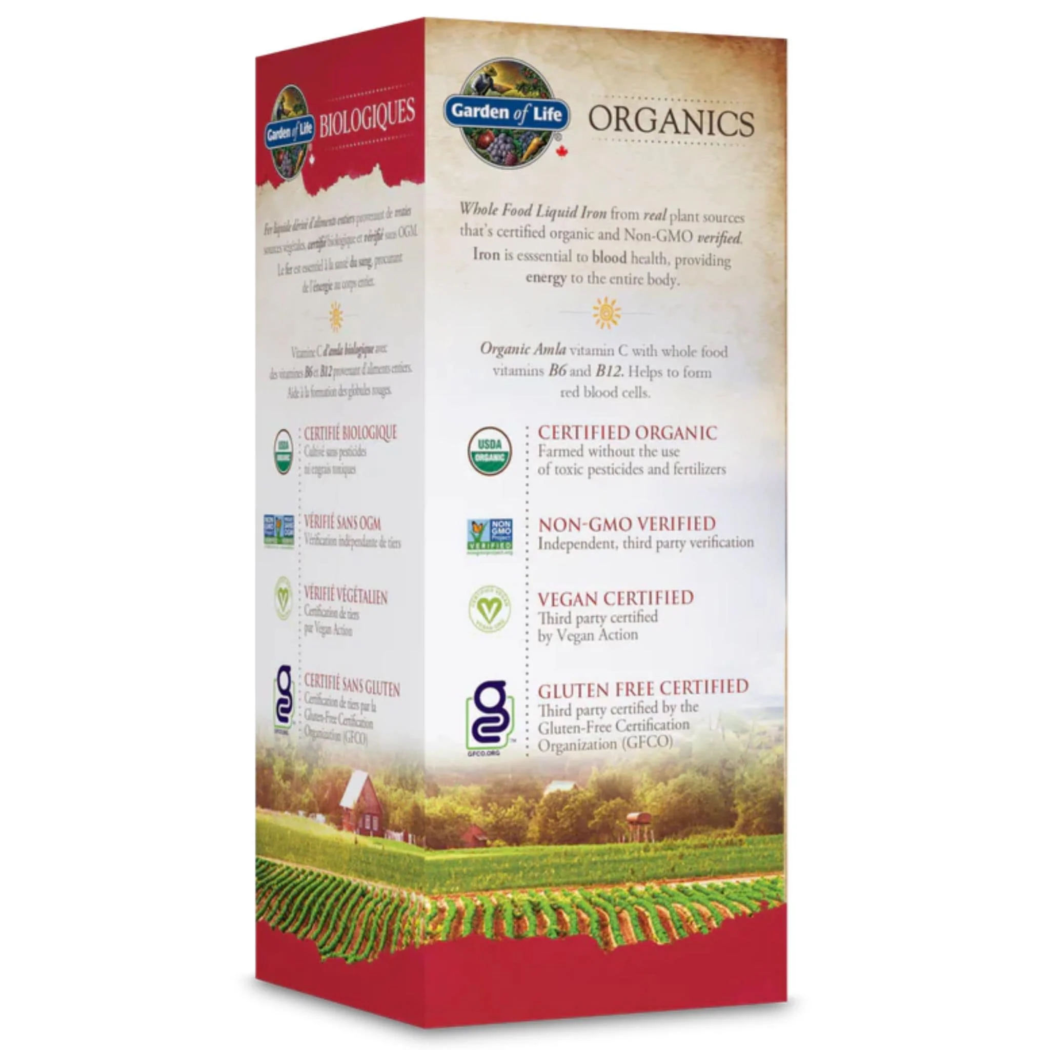 Garden of Life Organics Plant Iron and Organic Herbs, 240-450ml - Image 2