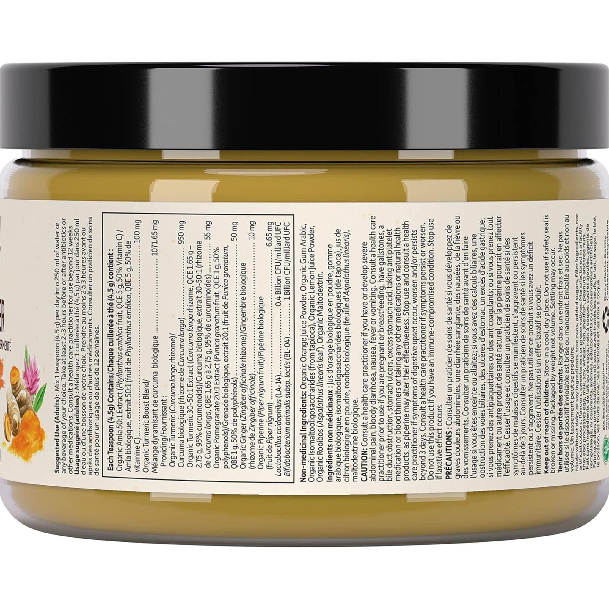 Garden of Life Organics Turmeric Boost Powder, 135g - Image 2