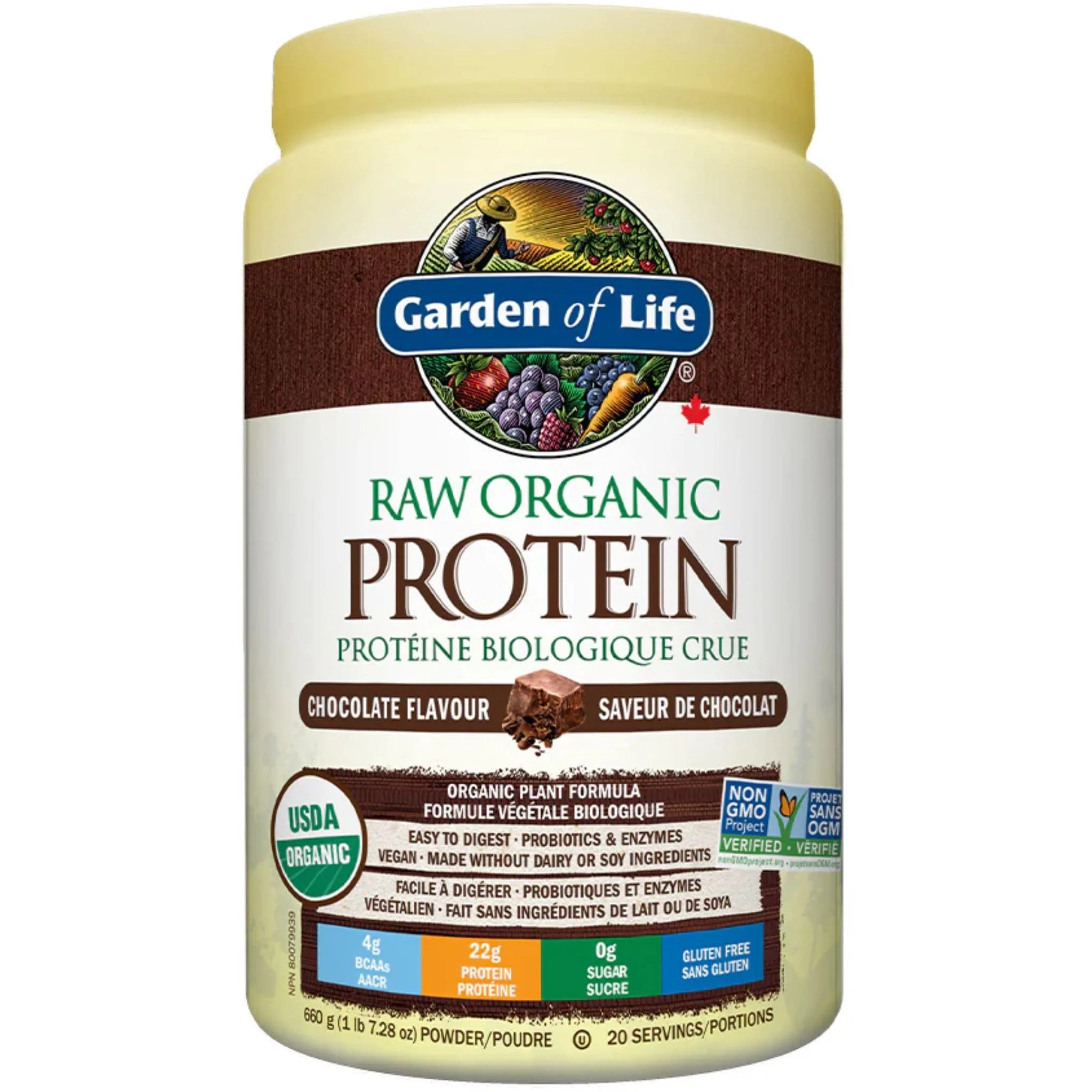 Garden of Life Raw Organic Protein Powder, 20 Servings