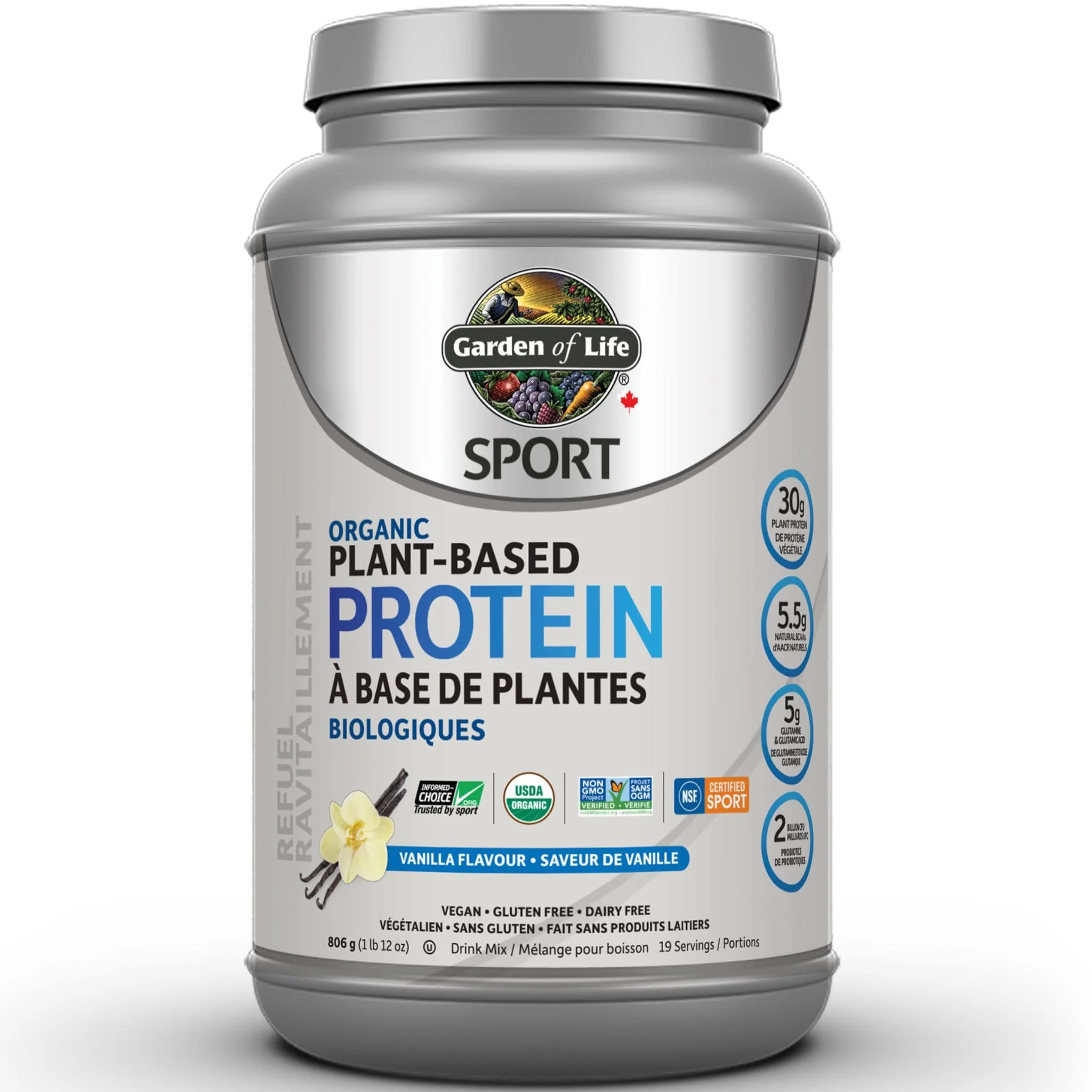 Garden of Life Sport Protein Organic Plant Based Protein, 806g-840g - Image 10