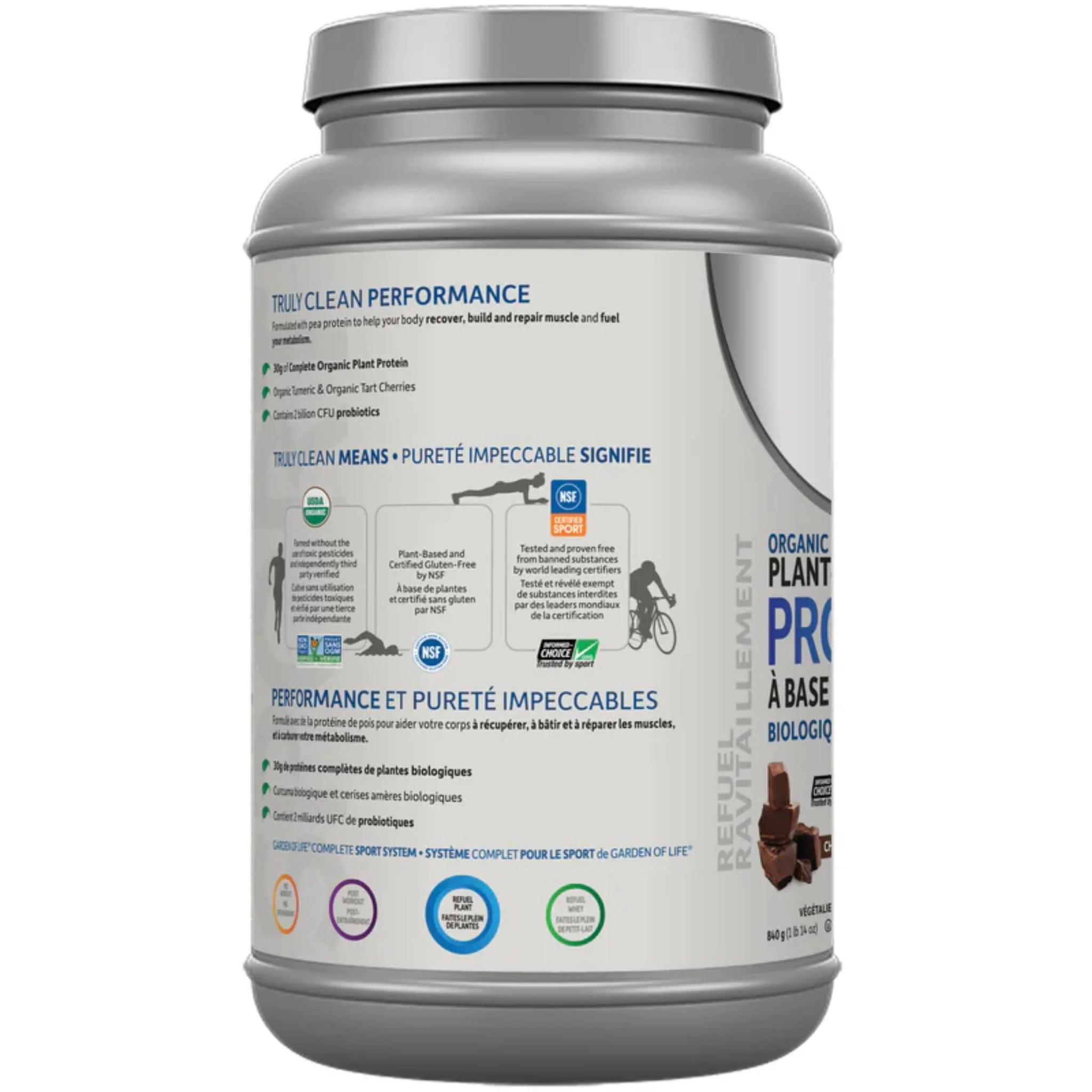 Garden of Life Sport Protein Organic Plant Based Protein, 806g-840g - Image 2