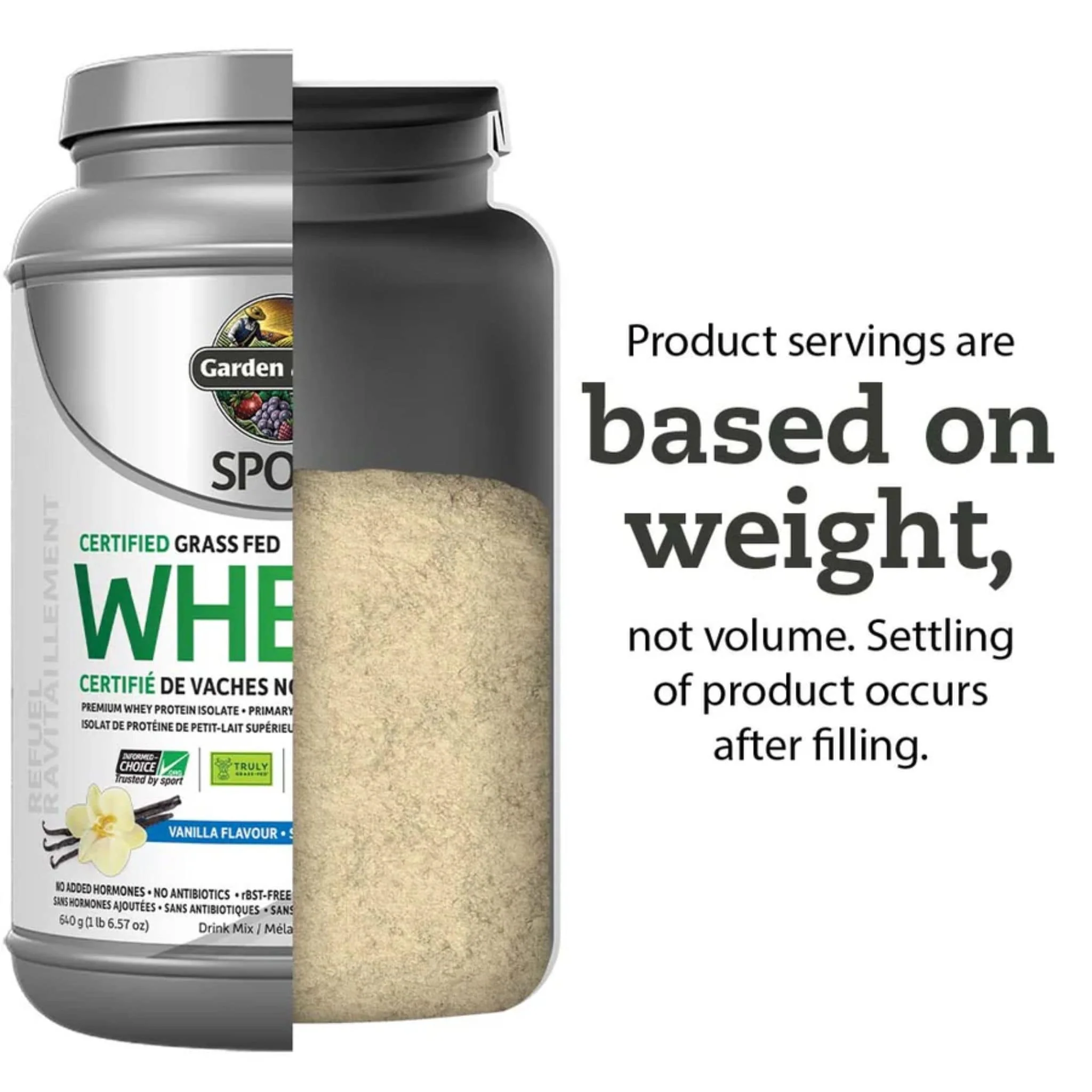 Garden of Life Sport Whey, Certified Grass Fed Whey, 640g-660g - Image 15