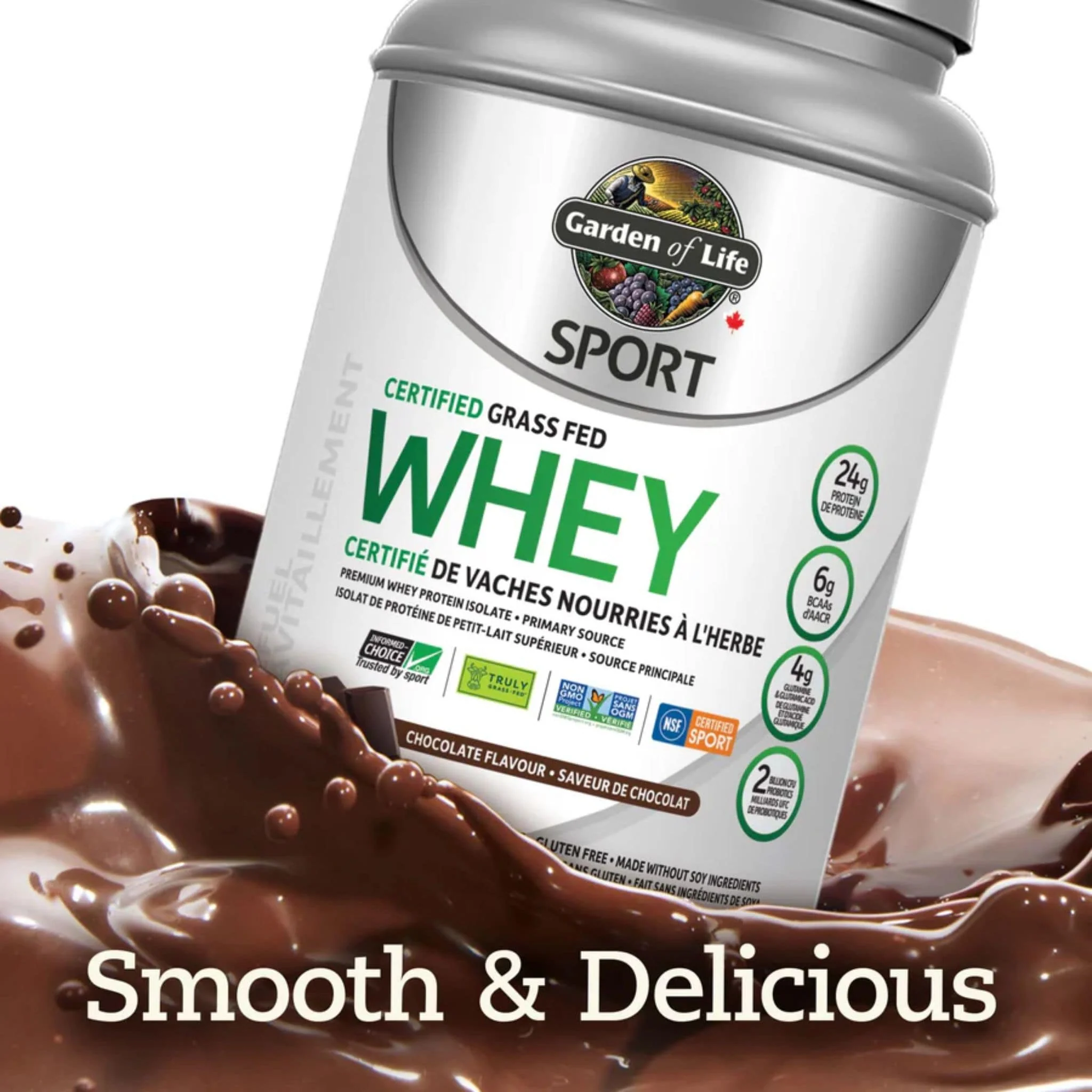 Garden of Life Sport Whey, Certified Grass Fed Whey, 640g-660g - Image 4