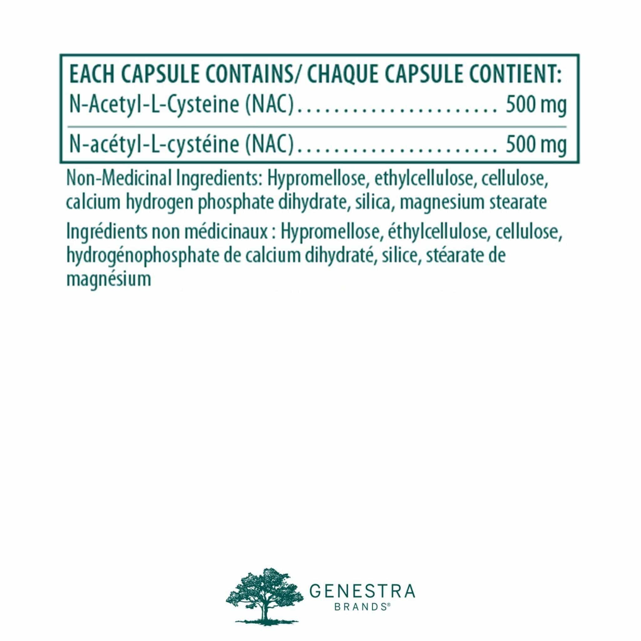 Genestra Amino NAC 500mg, 60 Capsules - Image 2