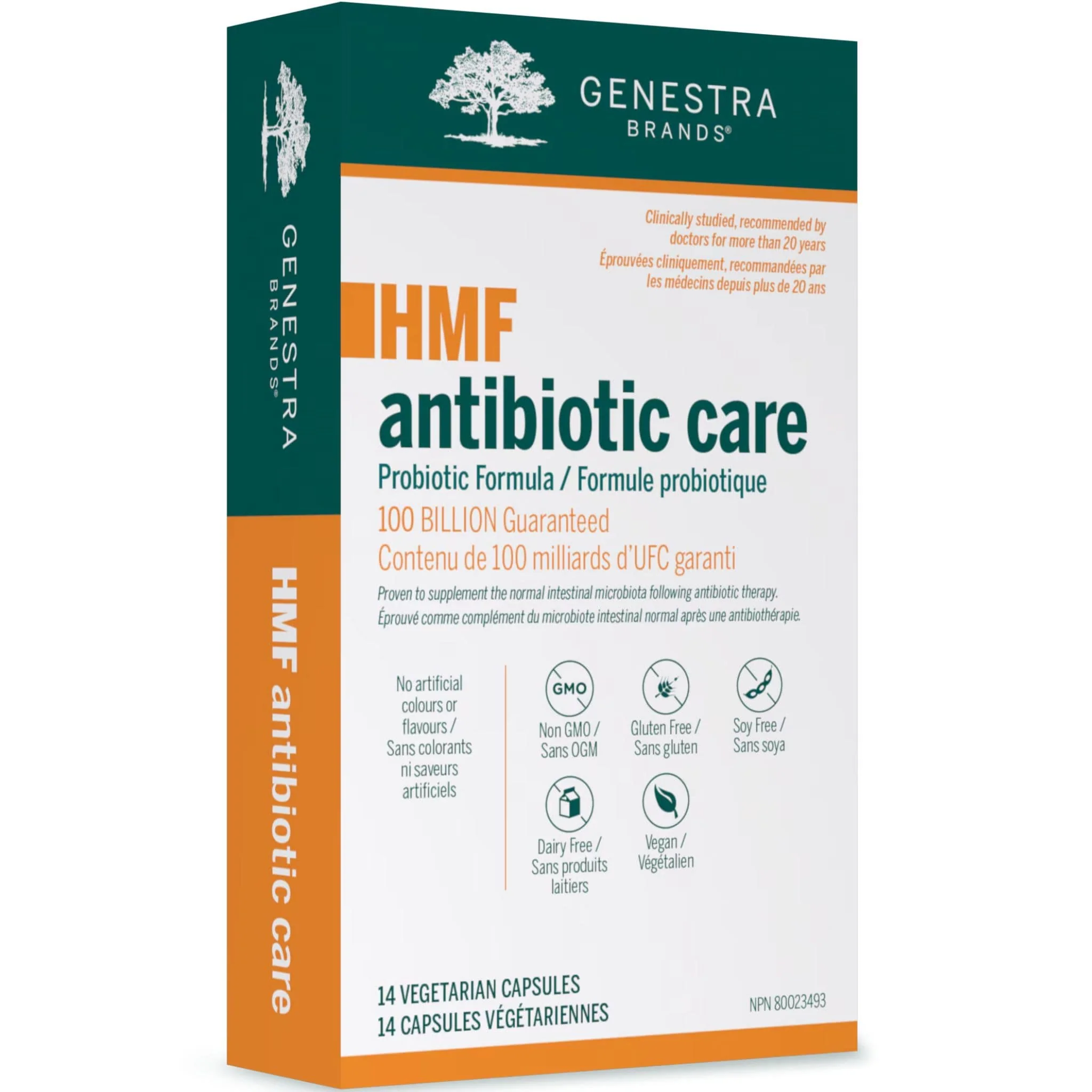 Genestra HMF Antibiotic Care, 14 Vegetable Capsules - Store in Fridge