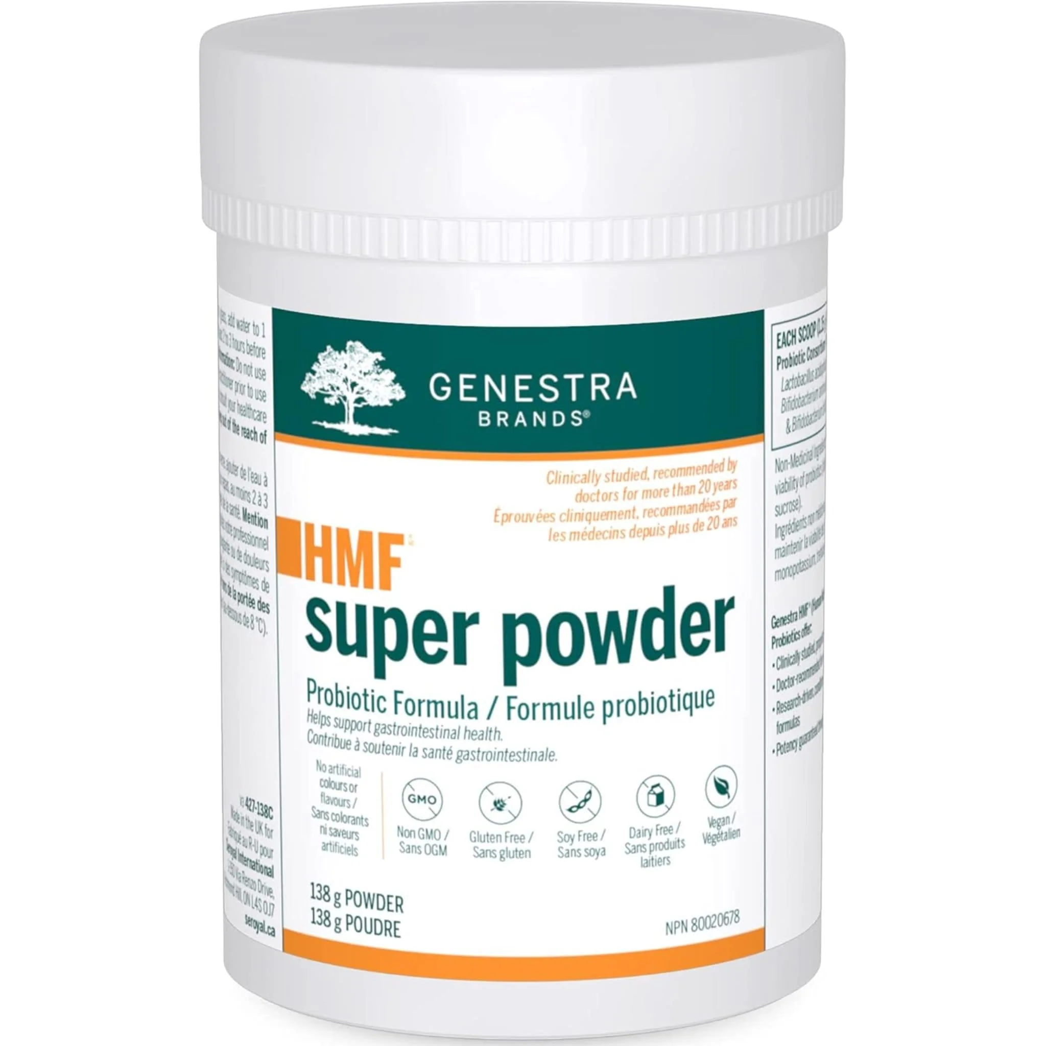 Genestra HMF Super Powder, 138g- Store in Fridge