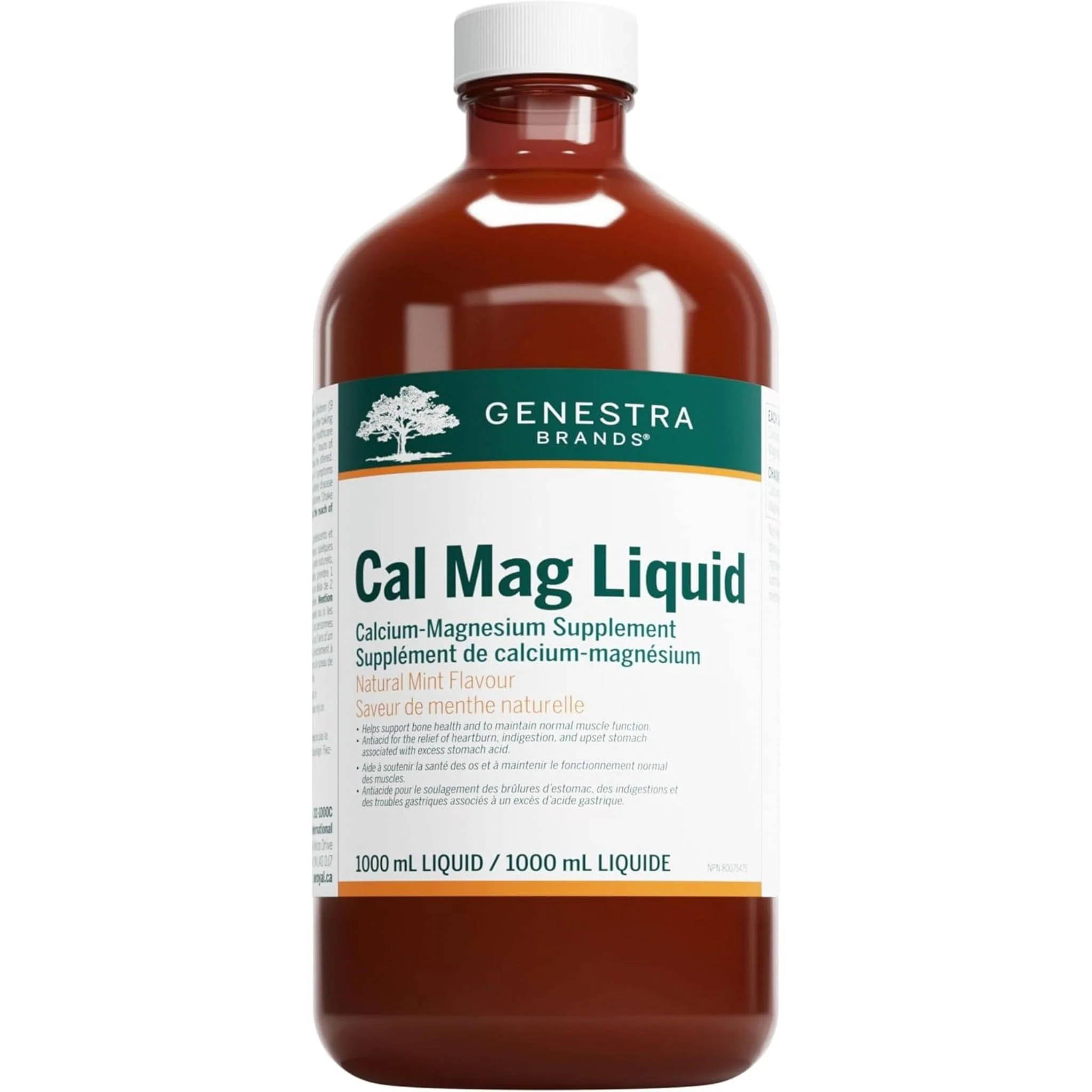 Genestra Cal Mag Liquid, Great Tasting, 1000ml