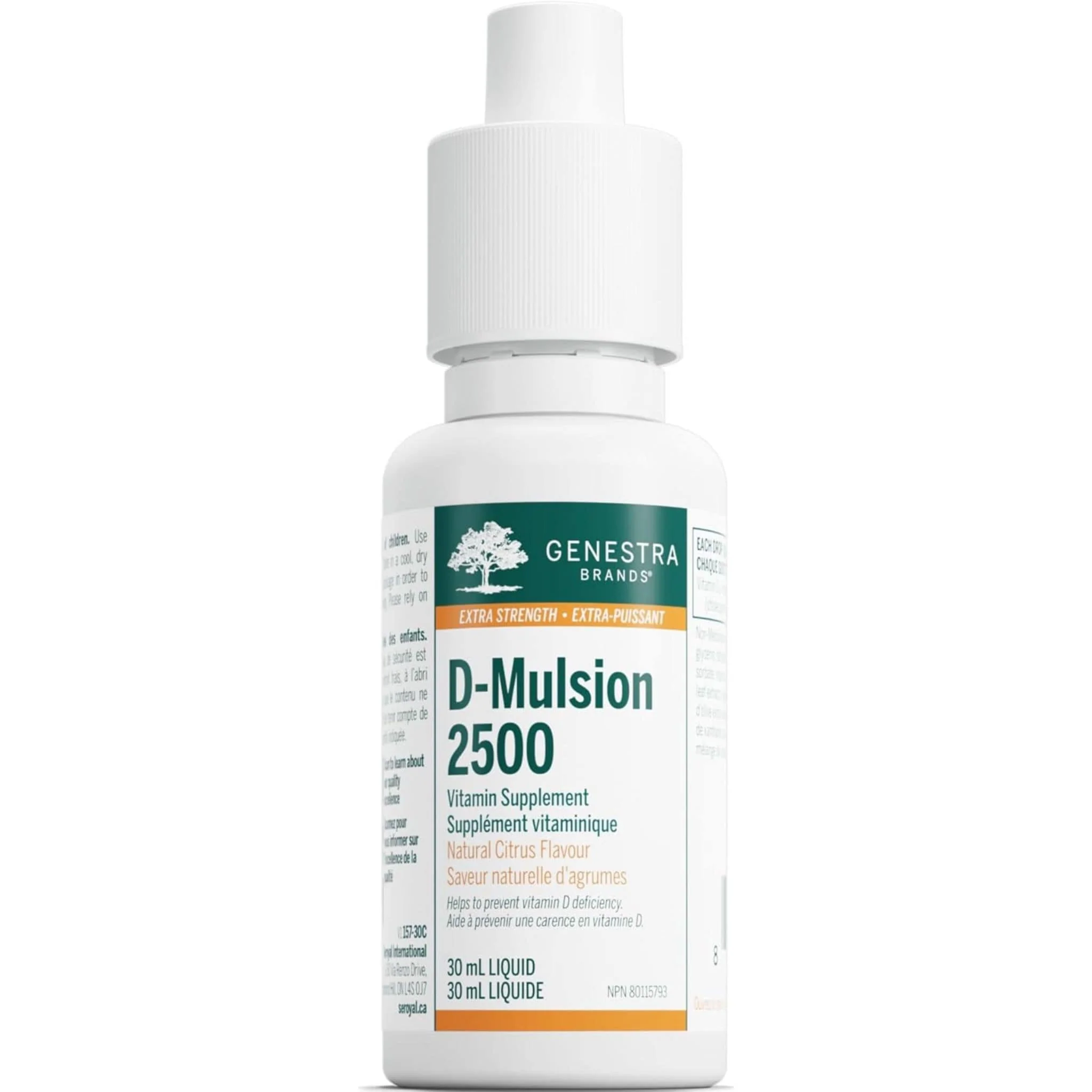 Genestra D-Mulsion 2500IU Vitamin D3 Drops, 30ml