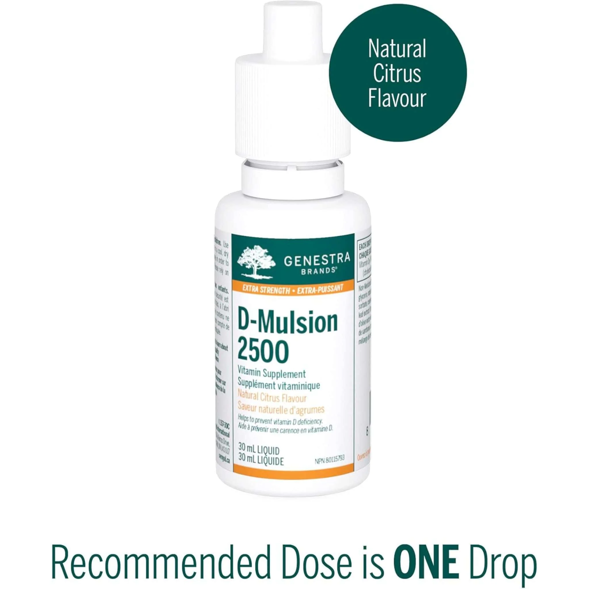 Genestra D-Mulsion 2500IU Vitamin D3 Drops, 30ml - Image 4
