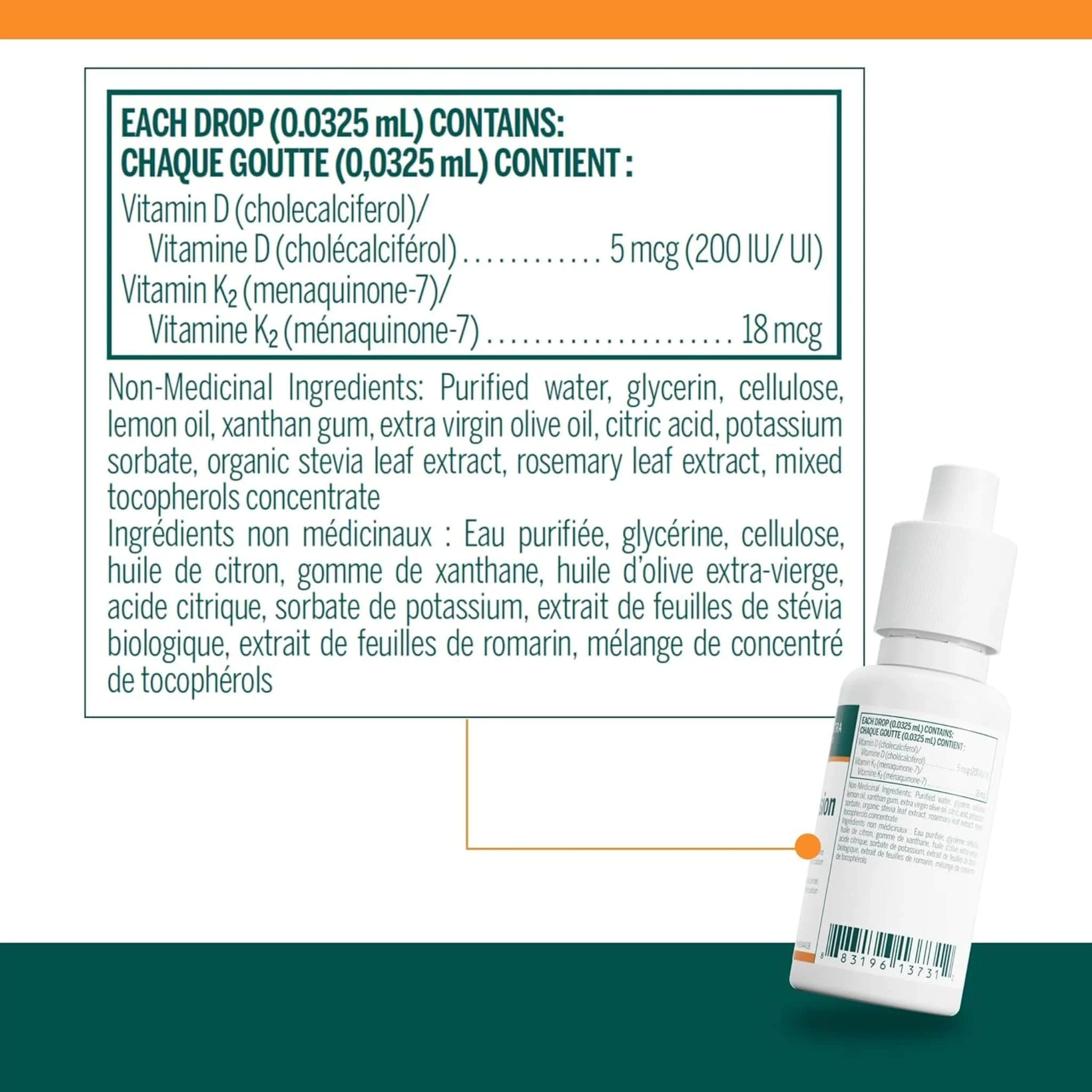Genestra D3 K2 Mulsion Drops, 20ml - Image 2