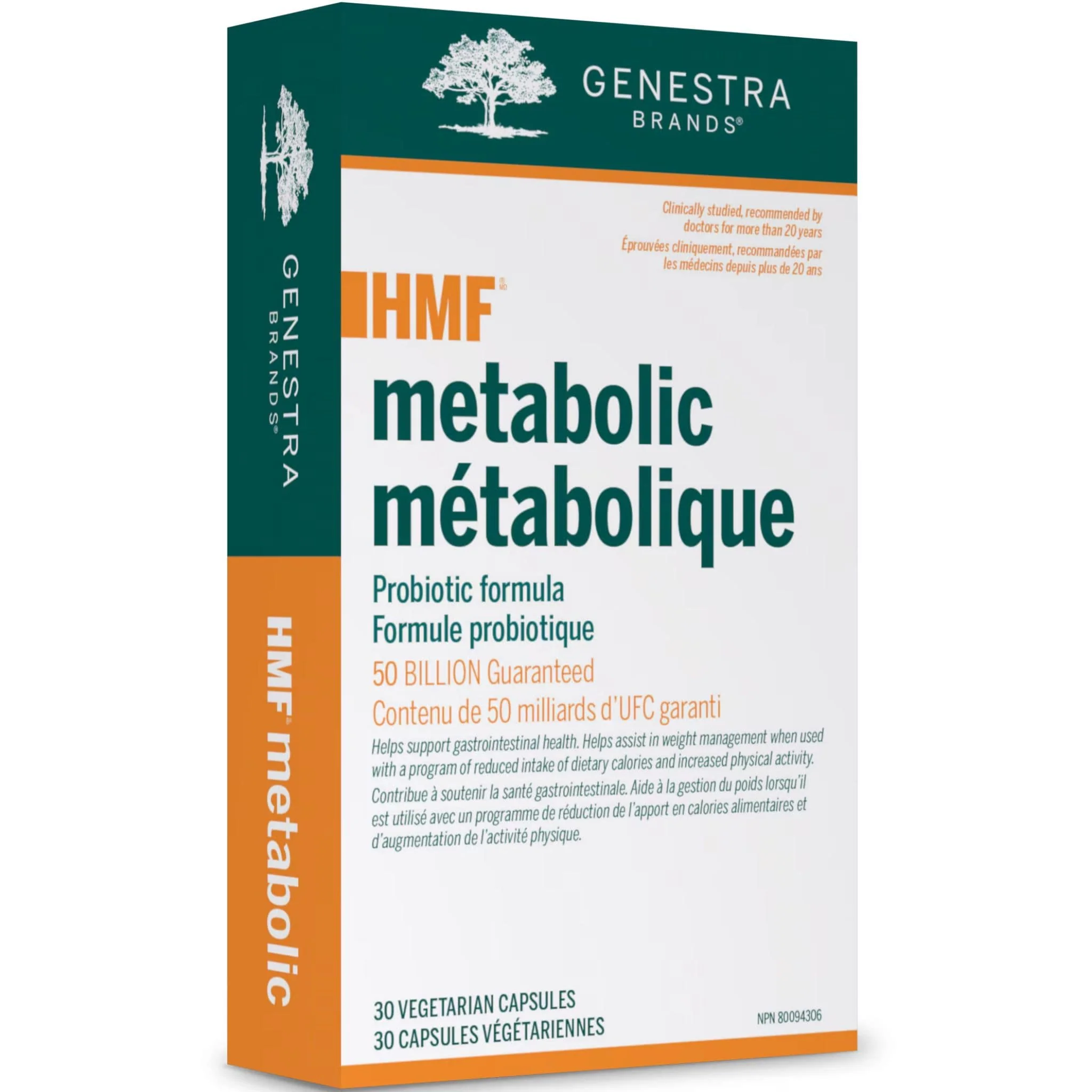 Genestra HMF Metabolic, 50 Billion CFU, 30 Vegetable Capsules