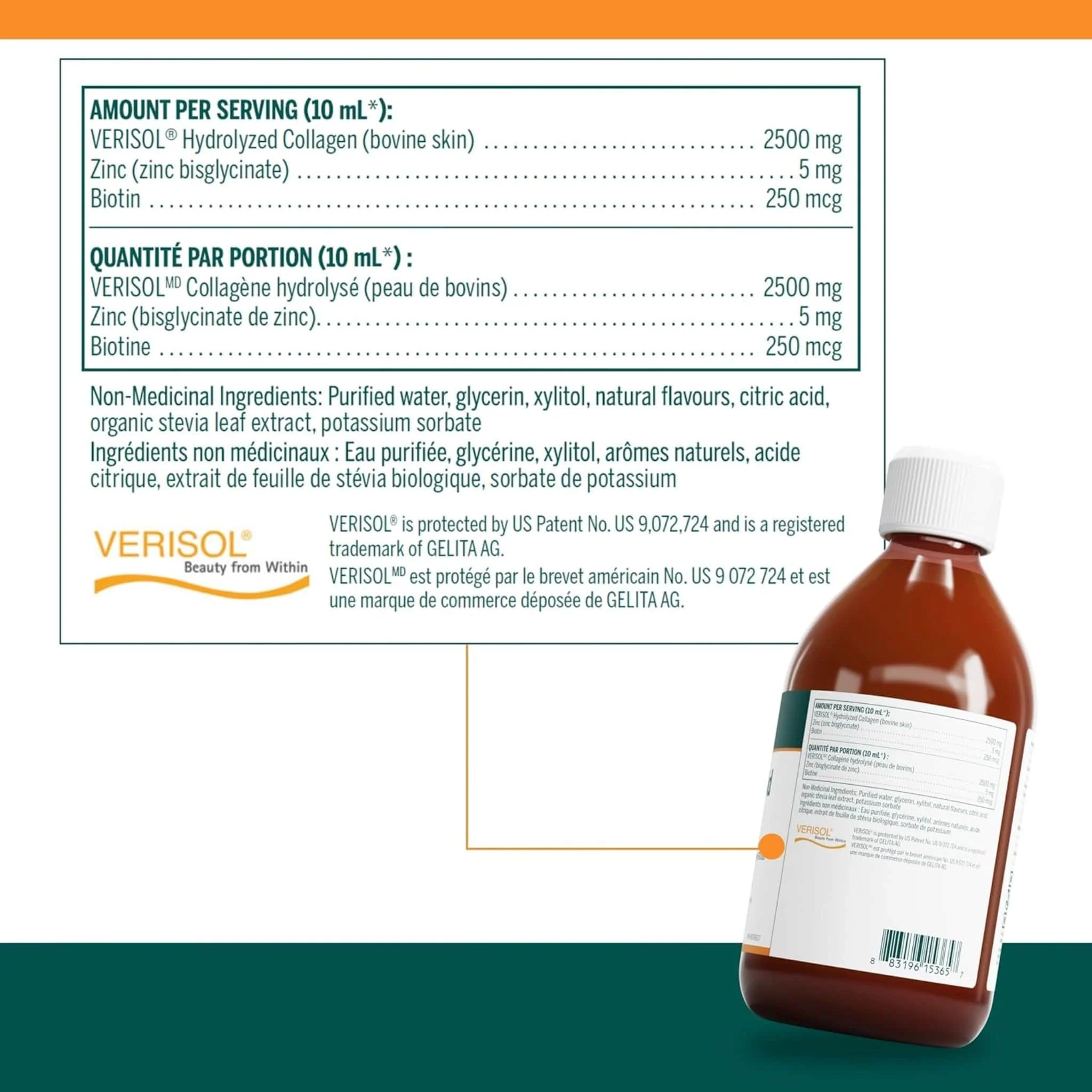Genestra Liquid Collagen (Enhanced), 450ml - Image 2
