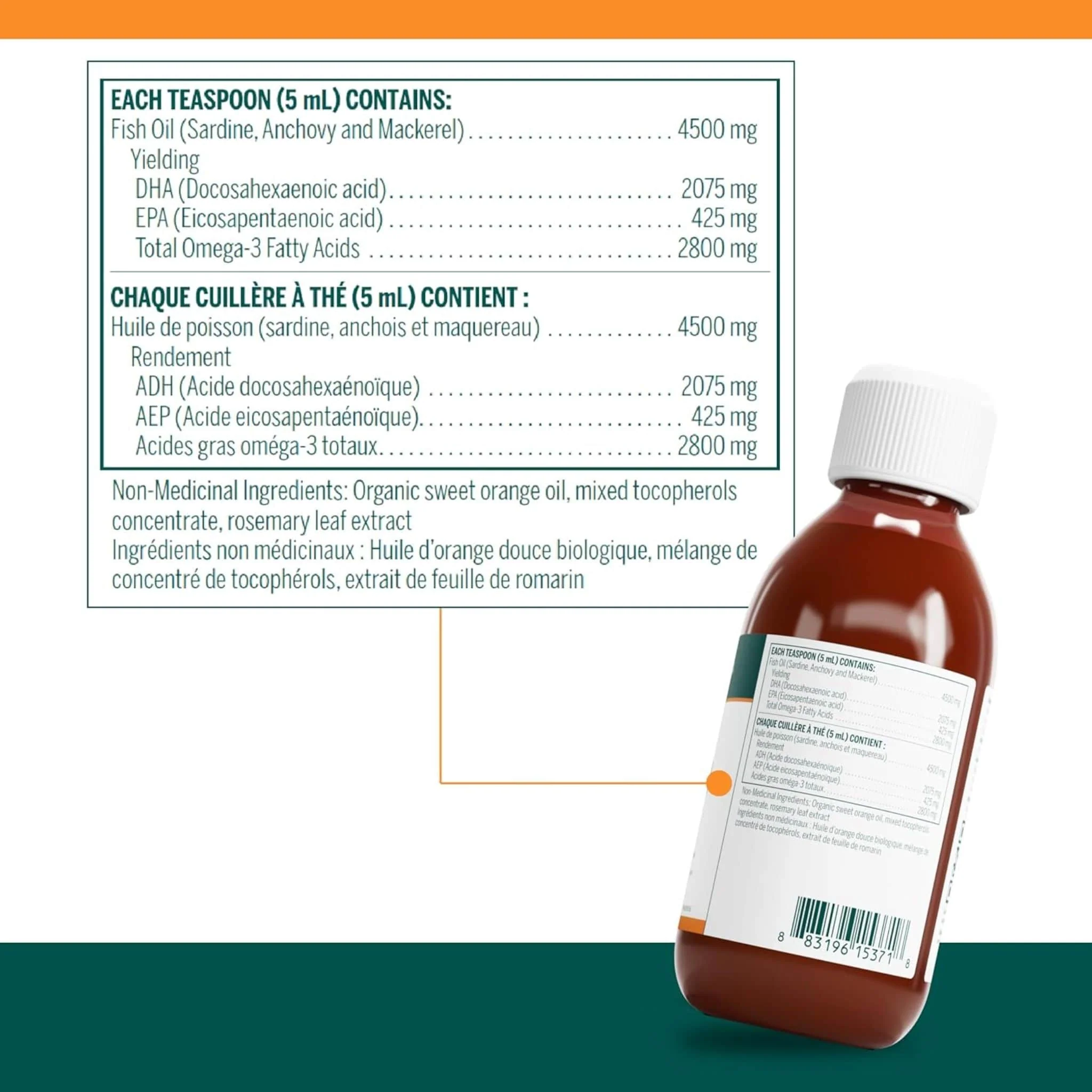 Genestra Super DHA Forte Liquid (2075 mg of DHA), 150ml (NEW!) - Image 2